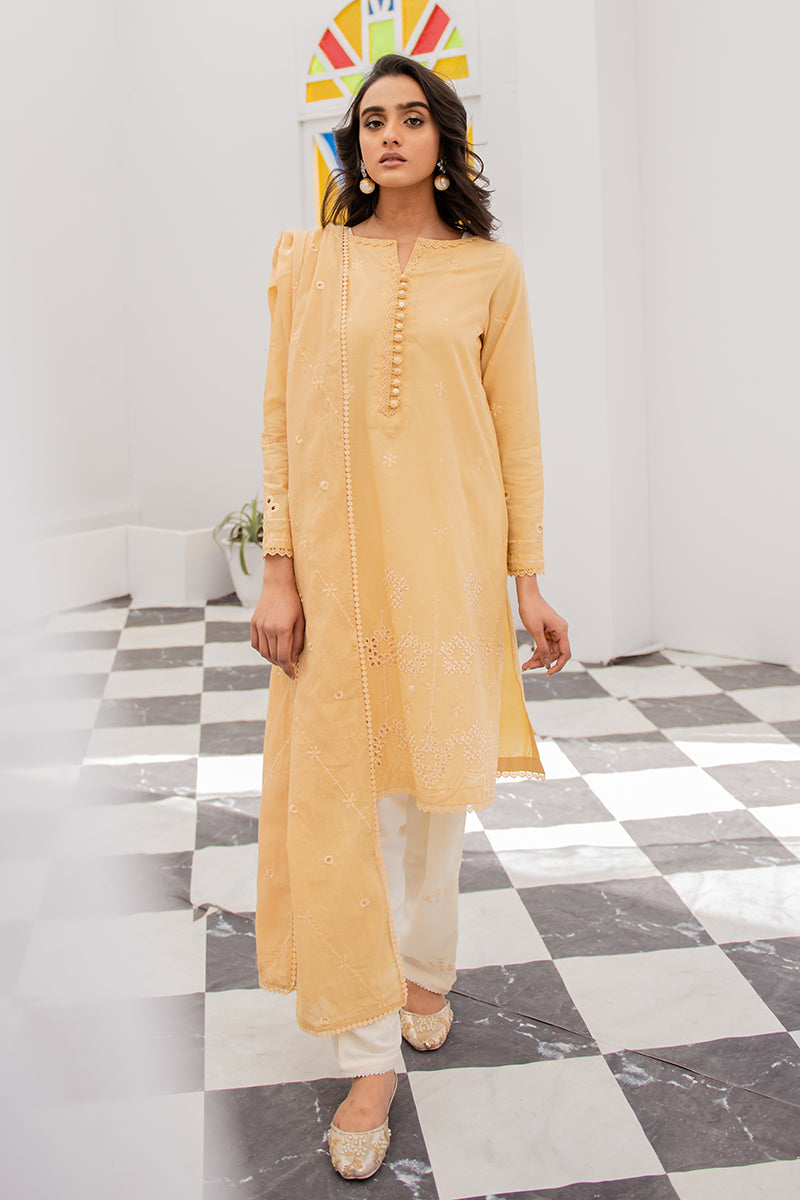 Baby Breath 2-Piece Outfit Set (Shirt & Dupatta) - Elegant Ethnic Wear for Girls, Perfect for Festivals, Weddings & Special Occasions