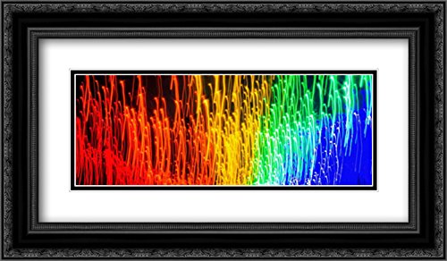 Alan Hausenflock 18x11 Black Ornate Framed Double Matted Museum Art Print - Happy New Year Wall Decor for Living Room, Office & Holiday Gifting