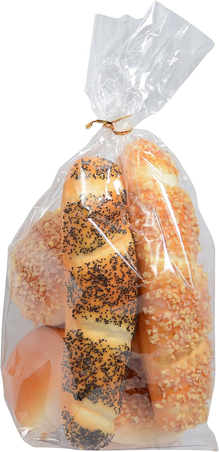 Fake Bread Display - Artificial Bread & Rolls for Home Decor, Restaurant, Bakery Showcase - 6-Piece Set for Realistic Food Props and Decoration