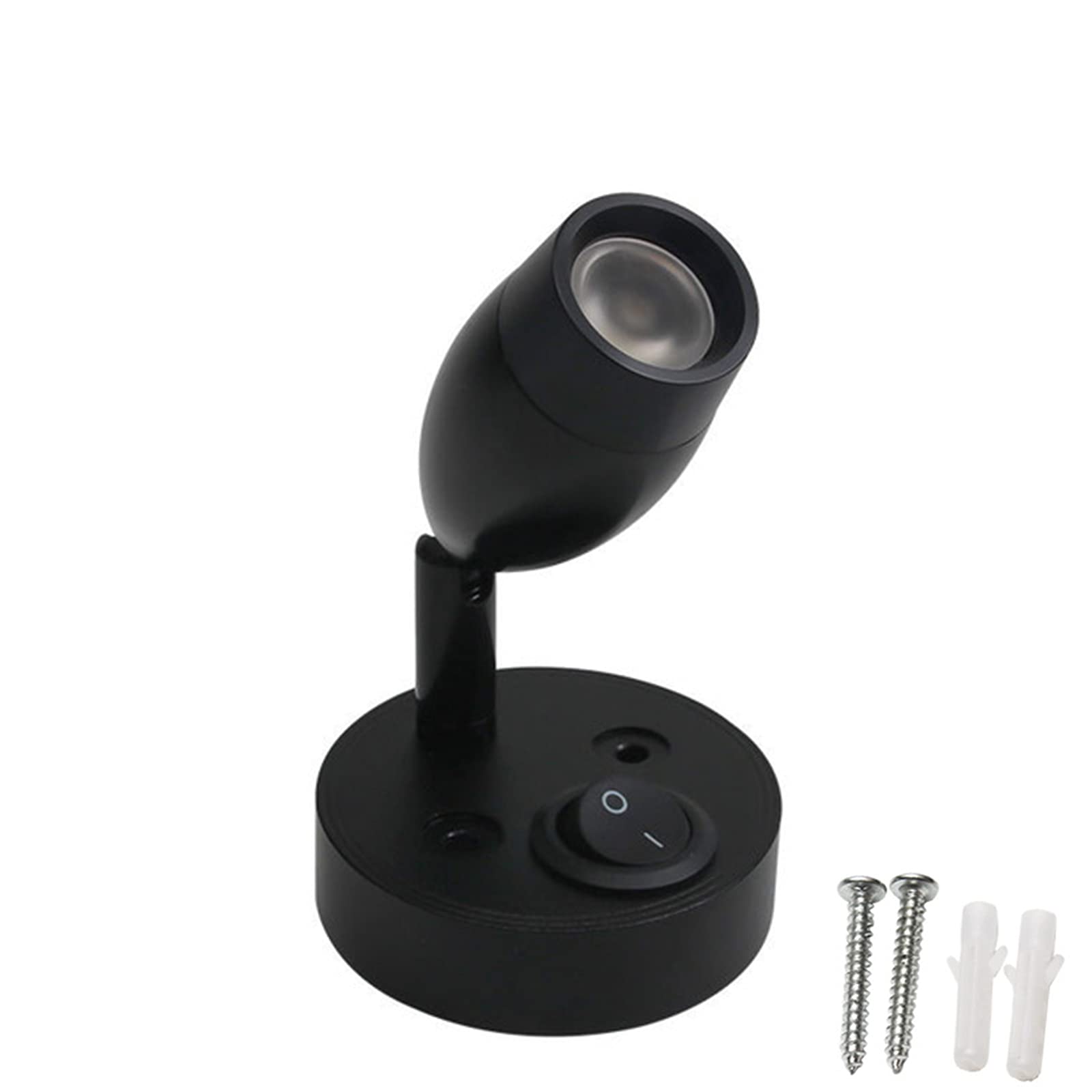 12V LED RV Lights for Campervan & Motorhome - Touch Switch Interior Wall Lighting, 3000K Warm White, Black - Perfect for Reading & Nighttime Use in Trailers & RVs
