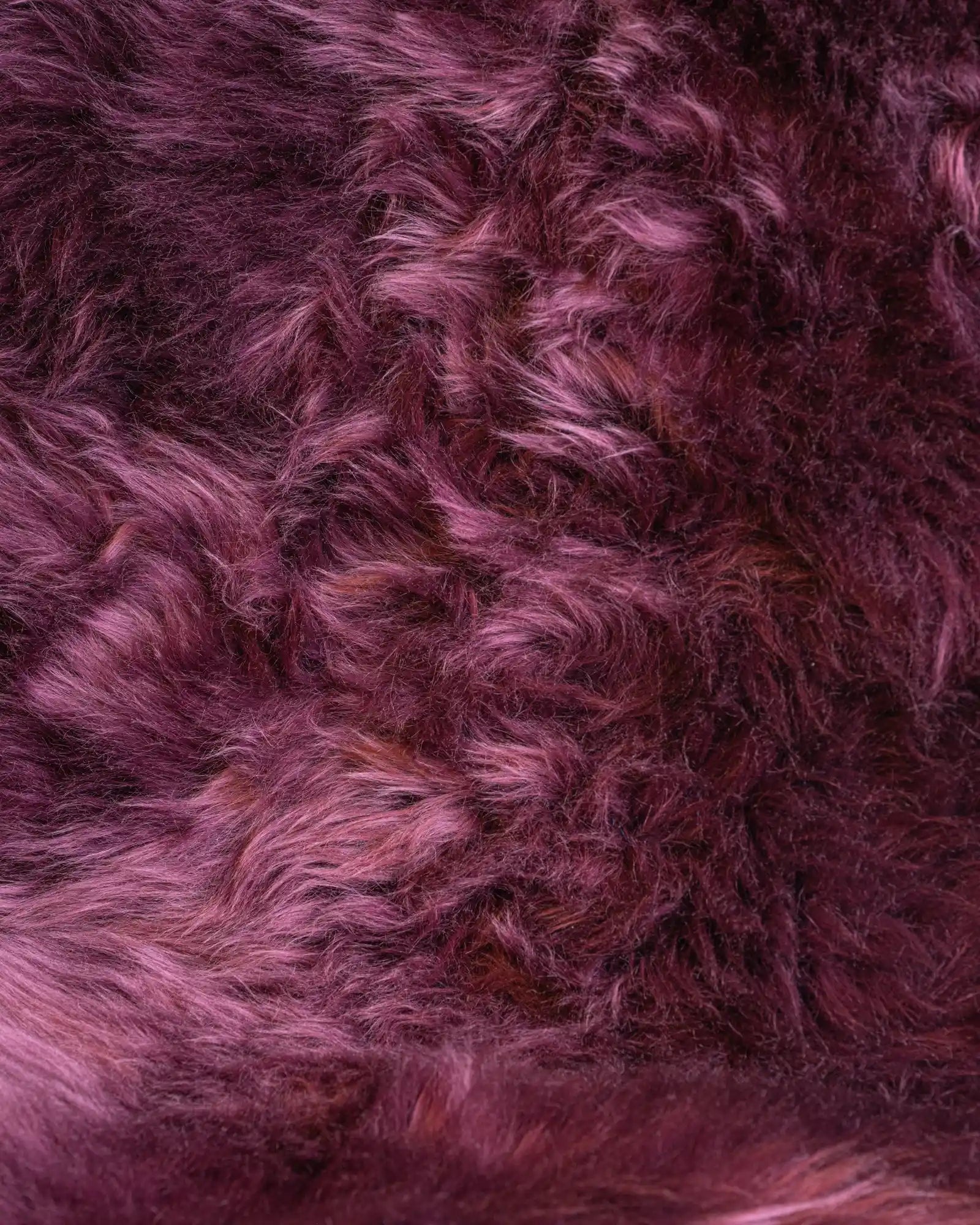 Premium Boysenberry Dyed Single Sheepskin Rug - Soft & Luxurious for Living Room, Bedroom, or Nursery Decor