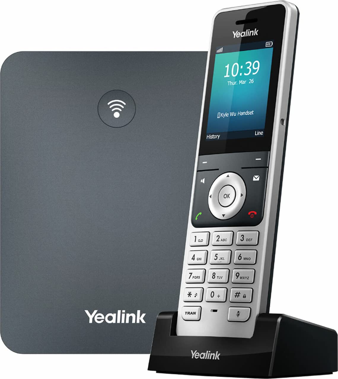 Yealink W76P IP DECT Phone Bundle with W56H Handset & W70 Base - Certified Refurbished for Home & Office VoIP Communication