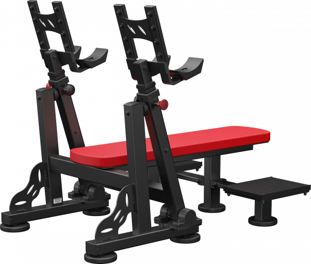 ATLANTIS Adjustable Flat Dumbbell Bench with Pivots - Perfect for Home Gym & Strength Training Workouts