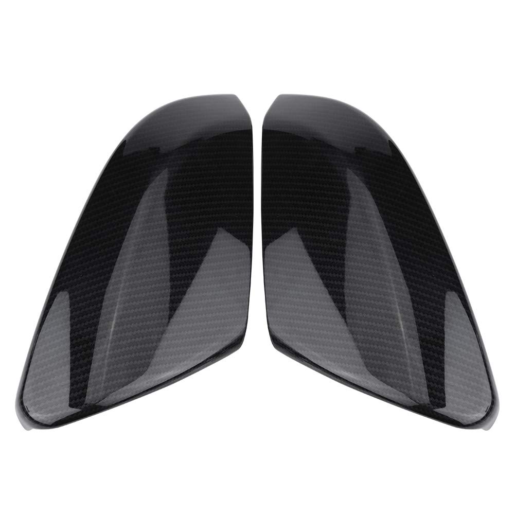 Carbon Fiber Mirror Caps for Honda Civic 2016-2019 - Black Rearview Mirror Cover Set (2PCS) - Compatible with Sedan, Coupe & Hatchback Models - Enhance Style & Protection for Daily Driving & Car Shows