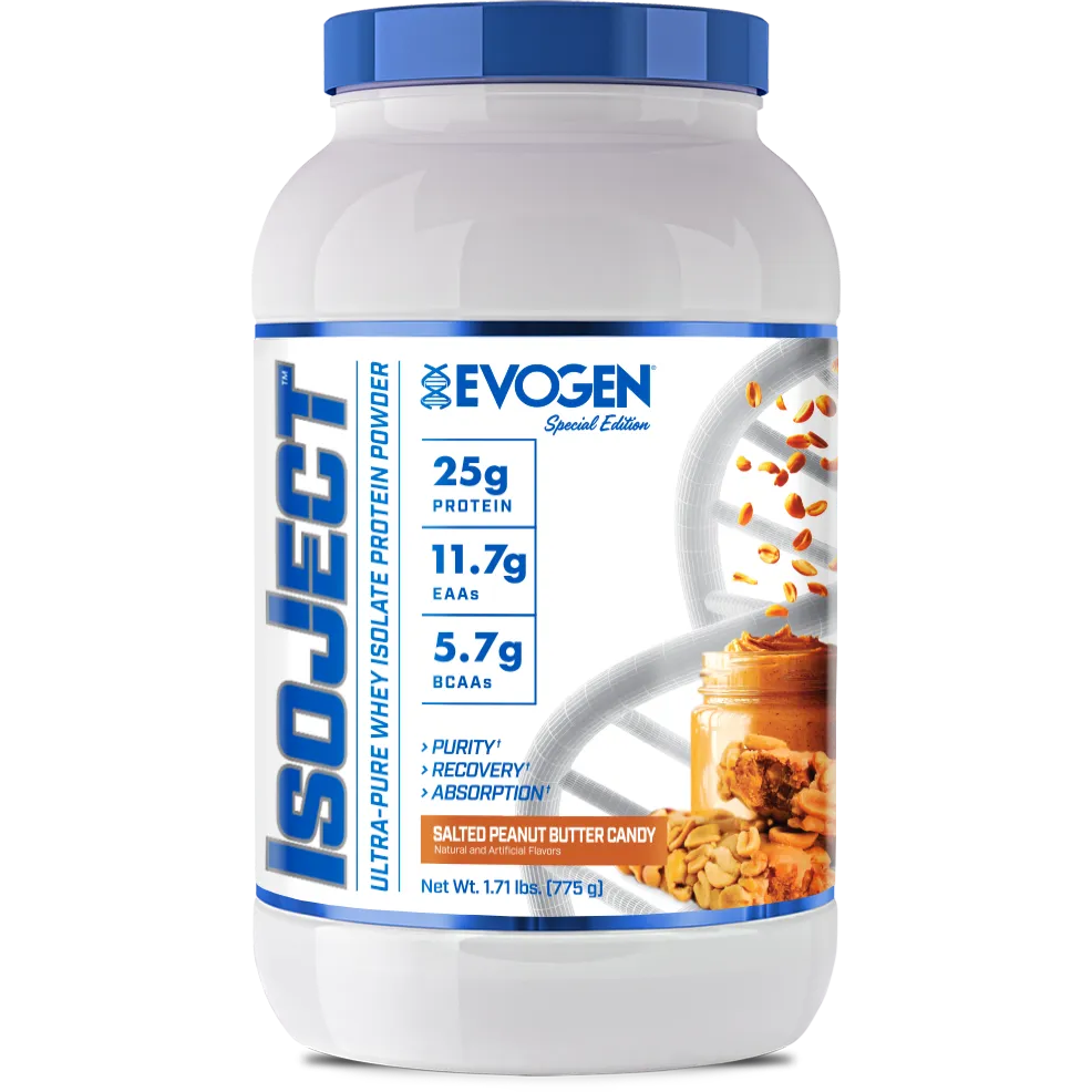 Evogen Isoject Premium Whey Protein Isolate Powder - 100% Pure Muscle Recovery & Growth Supplement for Athletes & Bodybuilders - Ideal for Post-Workout, Meal Replacement & Fitness Goals