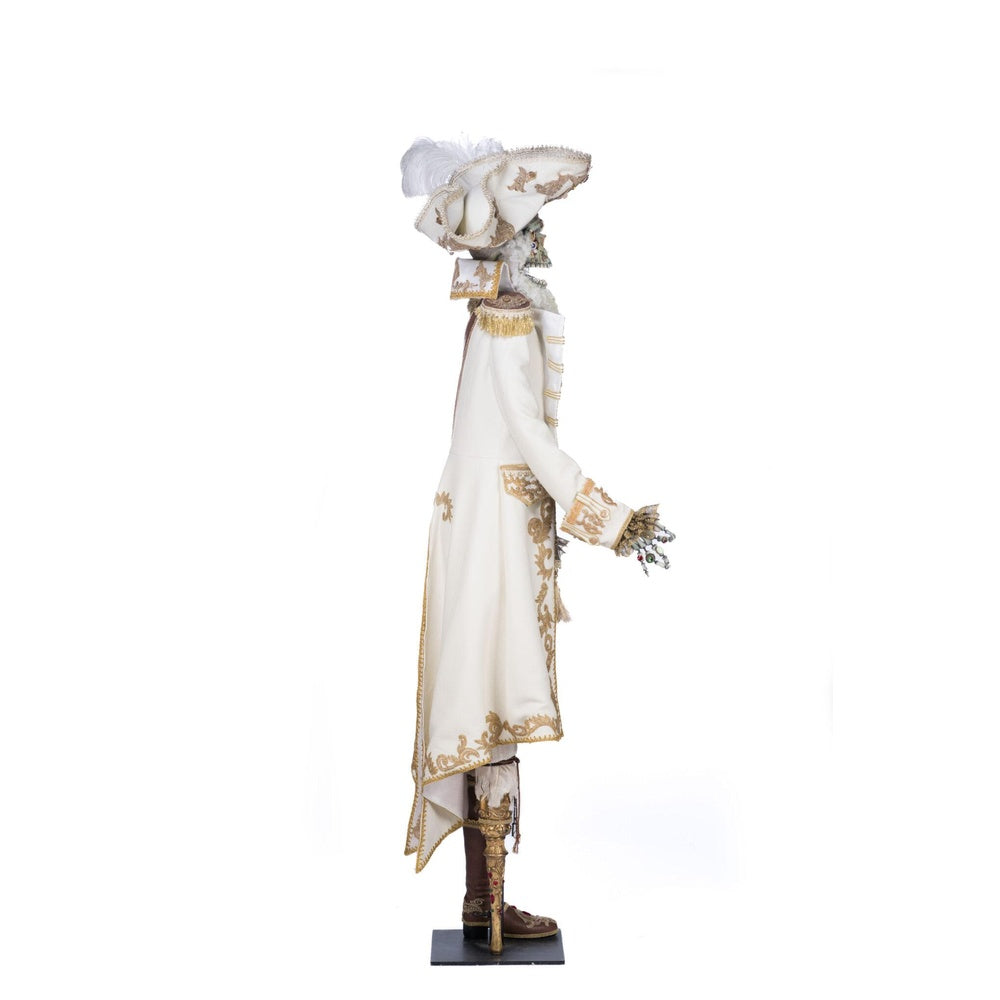 Captain Skully Swashbuckler Life-Size Pirate Doll - Handcrafted Collectible by Katherine's Collection - Perfect for Halloween Decor, Pirate Themed Parties & Nautical Home Decor