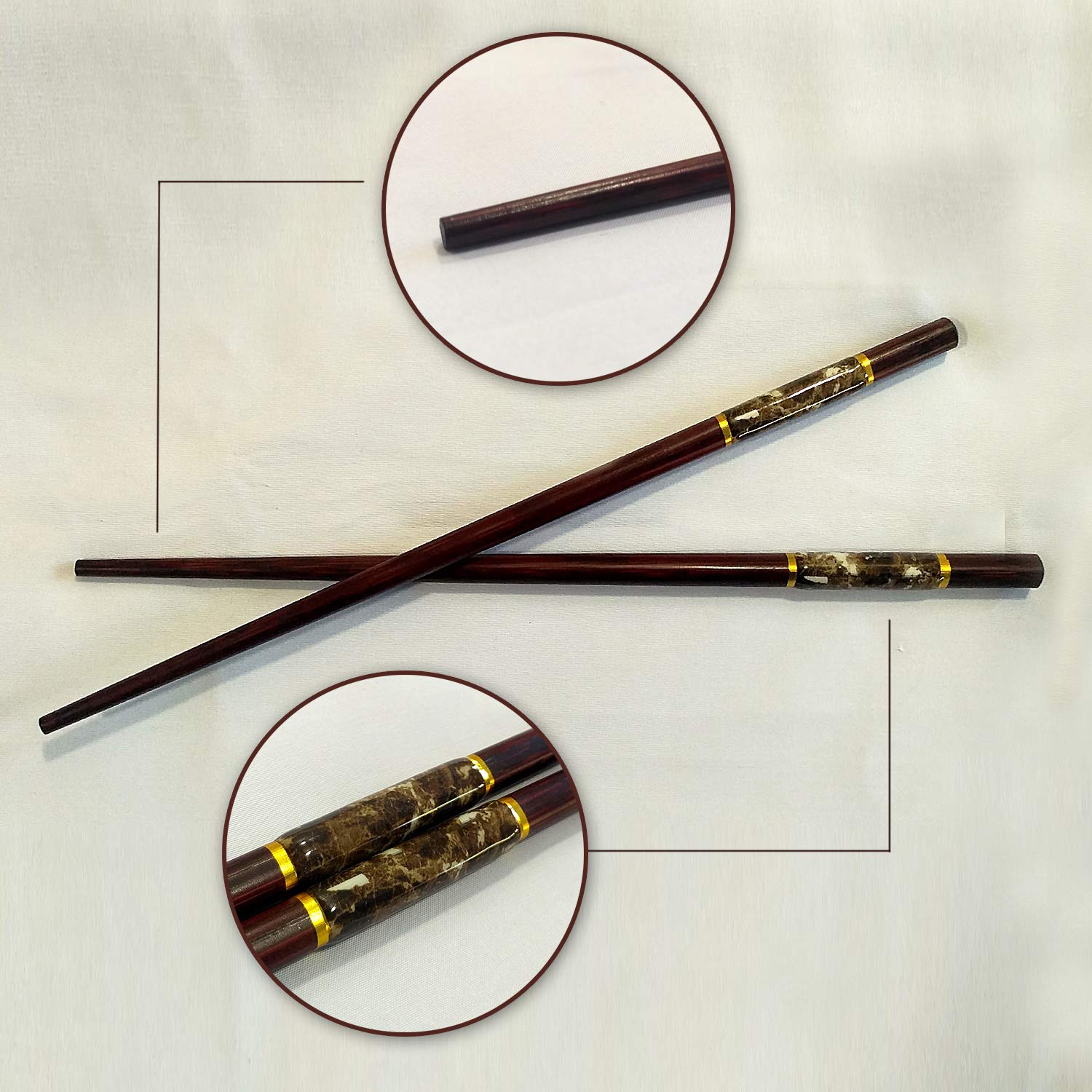 5 Pairs Reusable Bamboo Chopsticks Set - Natural Japanese Style Chopsticks with Case for Sushi, Noodles & Asian Cuisine | Lightweight & Eco-Friendly Utensils for Home Dining, Restaurants & Gifts (Marble Design)