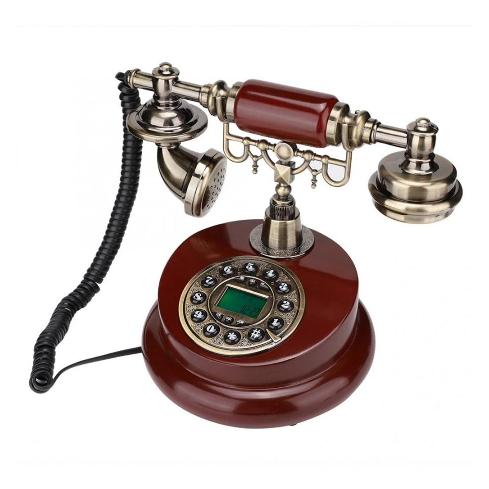 Vintage Rotary Dial Landline Phone - Retro Corded Desktop Telephone with Push Buttons for Home, Office & Family Use | Perfect for Decor, Collectors & Nostalgic Call Experience