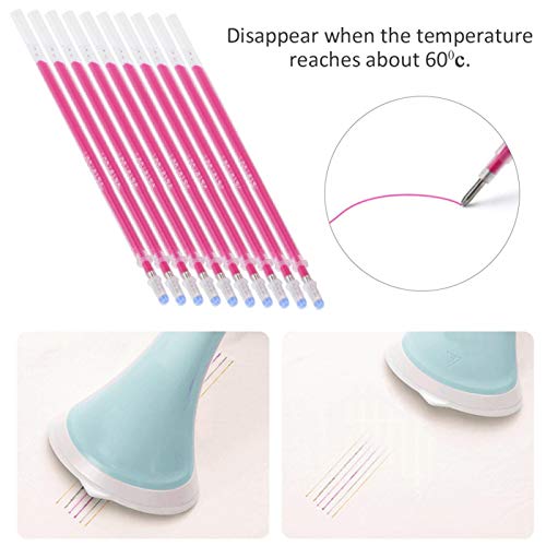 100pcs Heat Erasable Fabric Marking Pens - Washable & Reusable Sewing Markers for Quilting, Dressmaking & DIY Projects - Perfect for Fabric, Clothes & Crafting (Great for Beginners & Professionals)