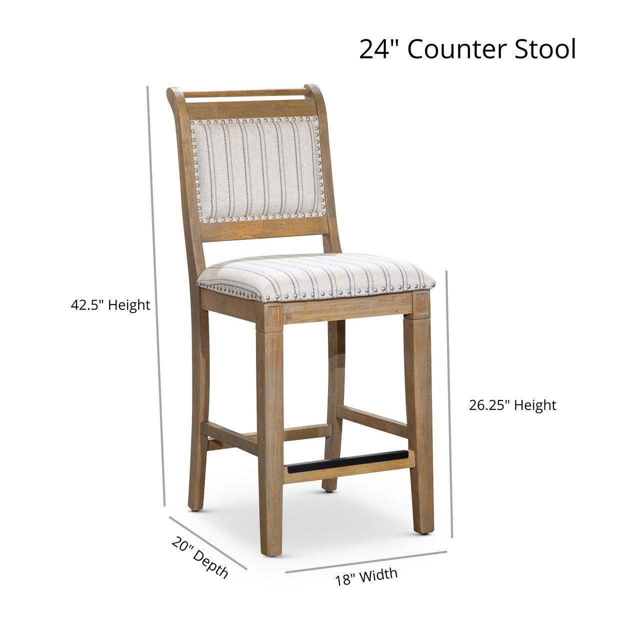 Centennial 30-Inch Bar Stool & 24-Inch Counter Stool Set - Modern Kitchen & Dining Room Furniture for Home, Bar, Restaurant & Cafe Use