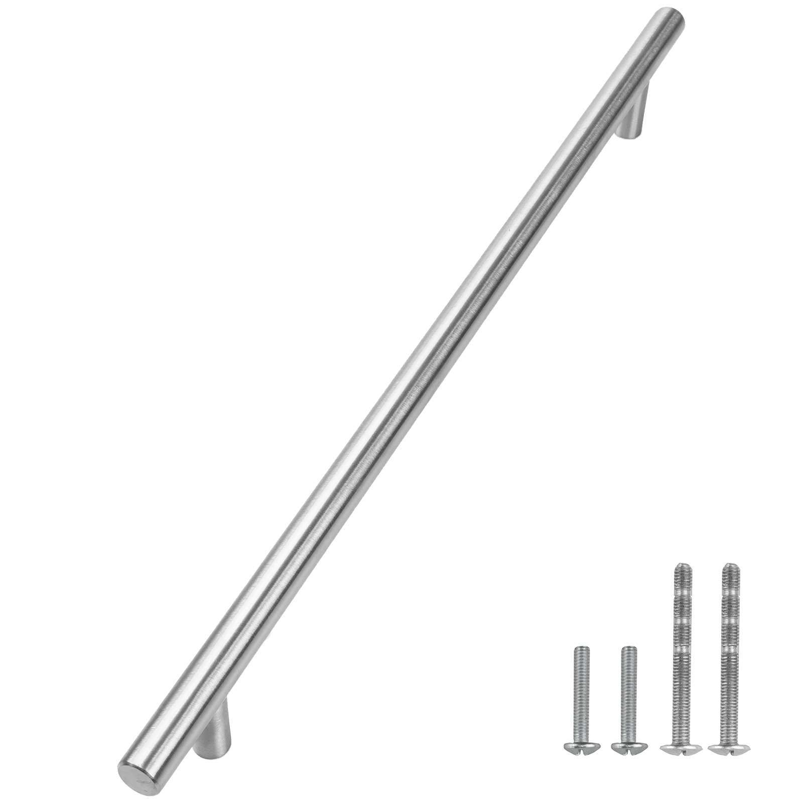 Stainless Steel Cabinet Handles 20 Pack - Brushed Nickel for Kitchen & Bathroom