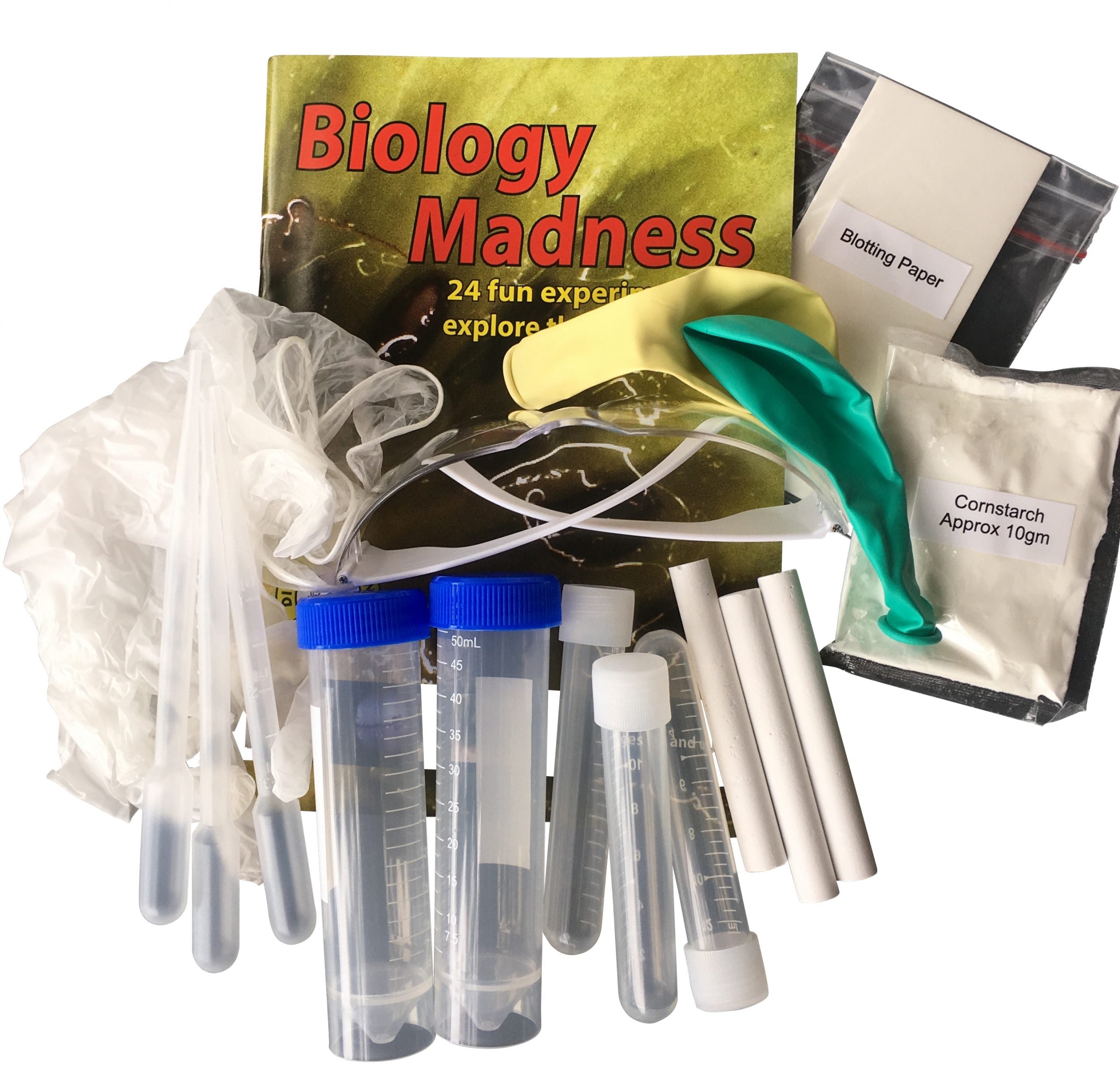 Biology Madness: 24 Fun Science Experiments Kit for Kids - STEM Learning Activities for Home & Classroom