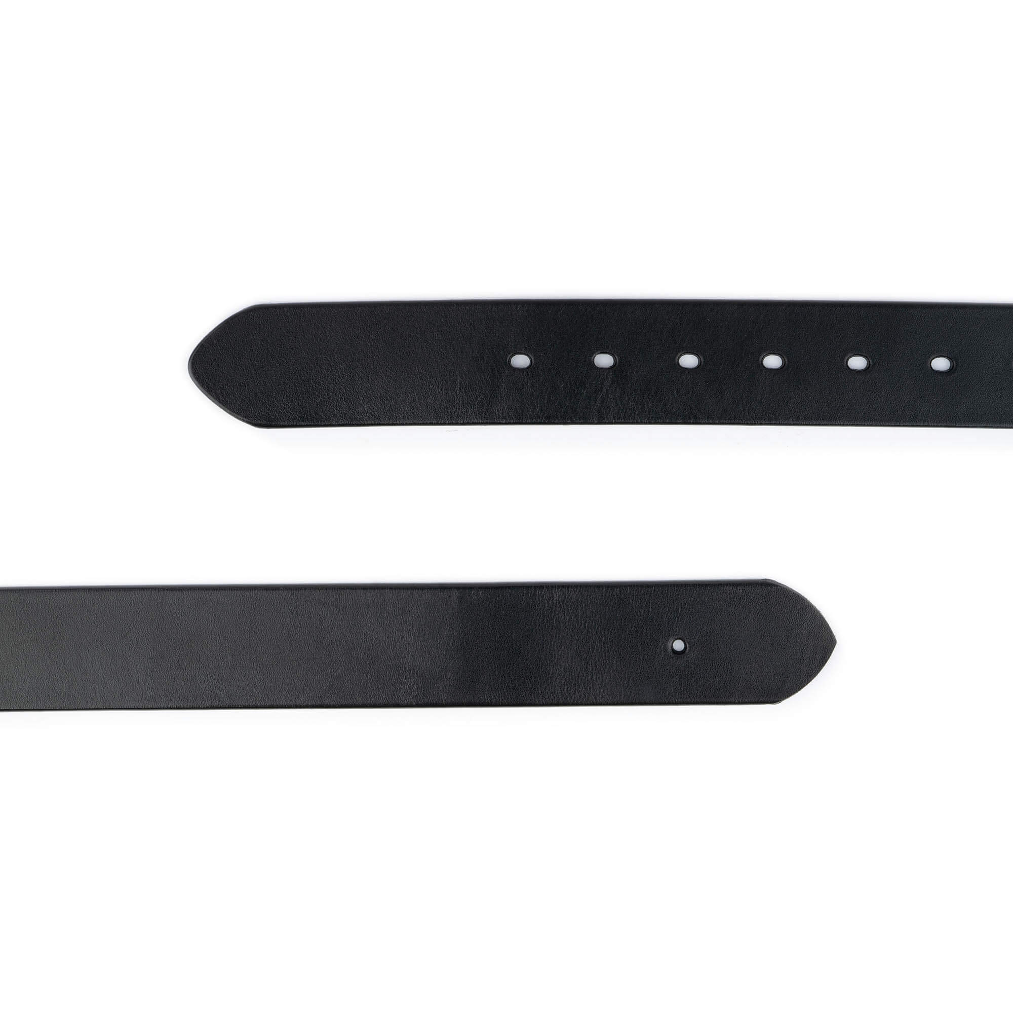 4.0 cm Black Thick Genuine Leather Belt Strap - Replacement Strap for Versace Buckles with Pre-Made Holes | Perfect for Dress Pants, Jeans & Formal Attire