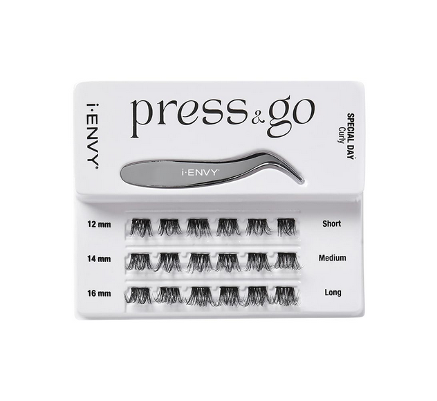 I ENVY Press & Go Lash Clusters Kit - Easy DIY False Eyelashes for Natural Volume (Select Style) | Perfect for Parties, Weddings & Everyday Glam
