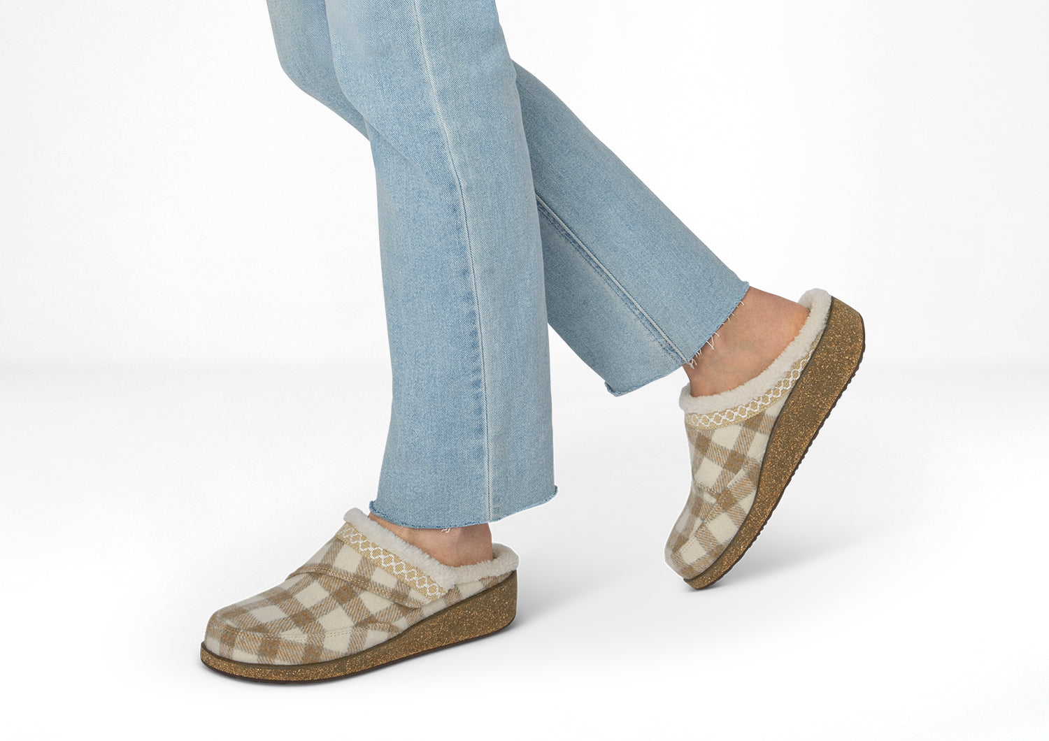 Clara Oatmeal Plaid Women's Shirt - Soft Flannel Button Down Top for Casual & Office Wear | Perfect for Fall & Winter Outfits