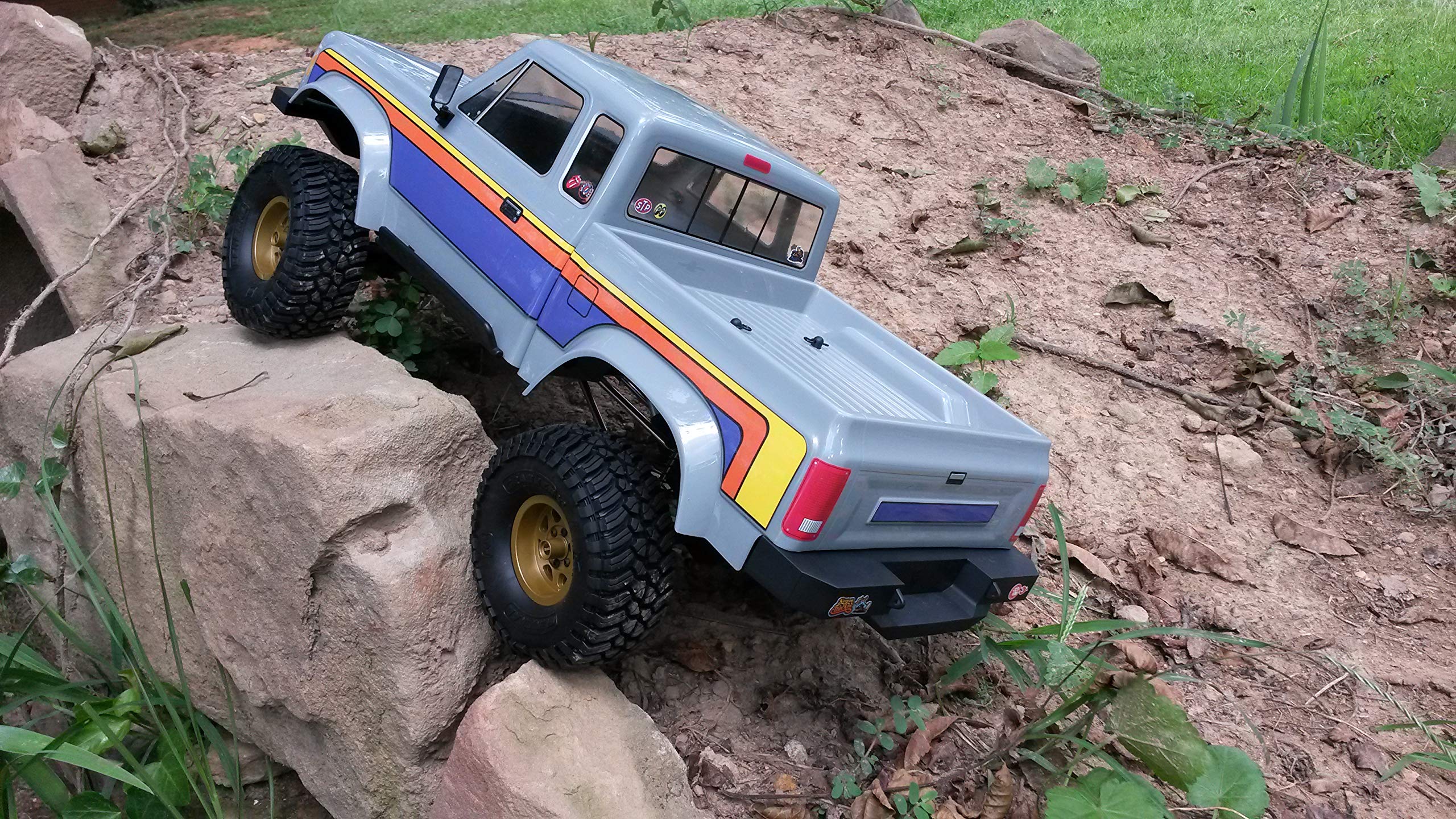 Element RC Enduro Sendero 1/10 Scale RC Rock Crawler Body Decal Sticker Set - Purple, Orange, Yellow Decals for Customization | Perfect for Off-Road Racing, Trail Crawling & RC Car Enthusiasts