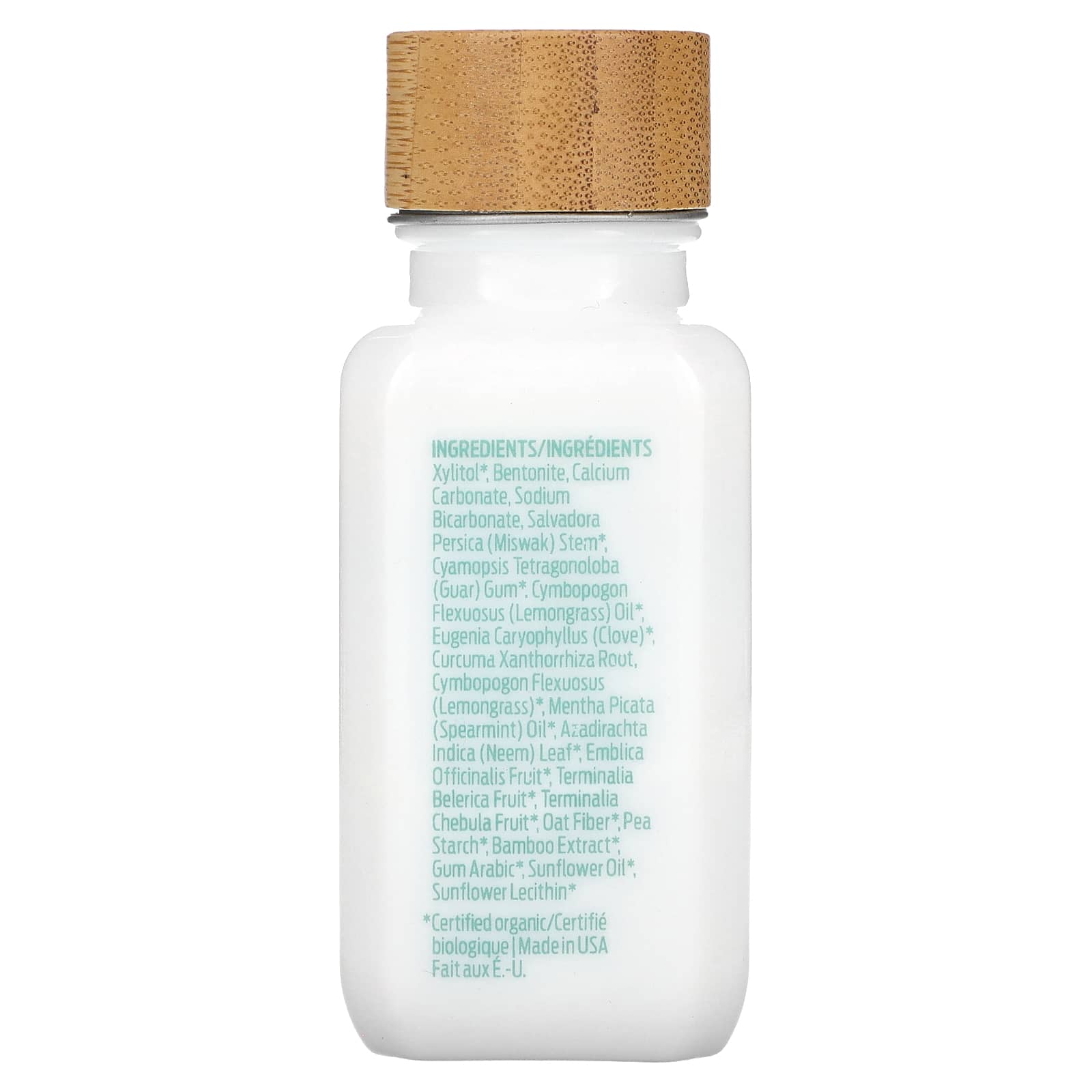 Dr. Tung's Herbal Tooth Powder Tabs - Natural Spearmint Flavor for Fresh Breath & Oral Hygiene | Eco-Friendly Toothpaste Alternative for Travel & Daily Use