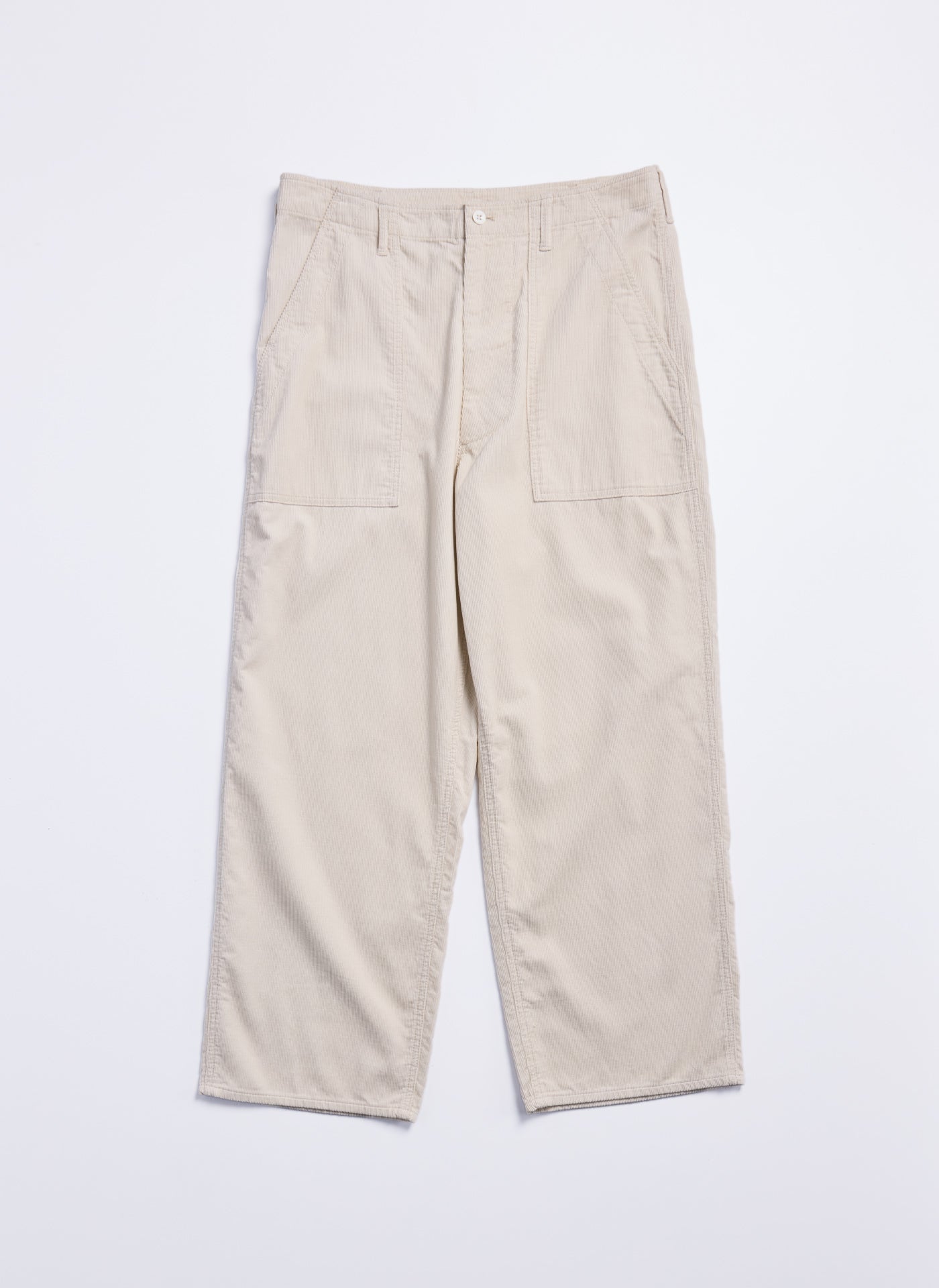 14W Corduroy Wide Tapered Baker Pants for Women - Comfortable High Waisted Work Pants for Baking, Cooking & Casual Wear