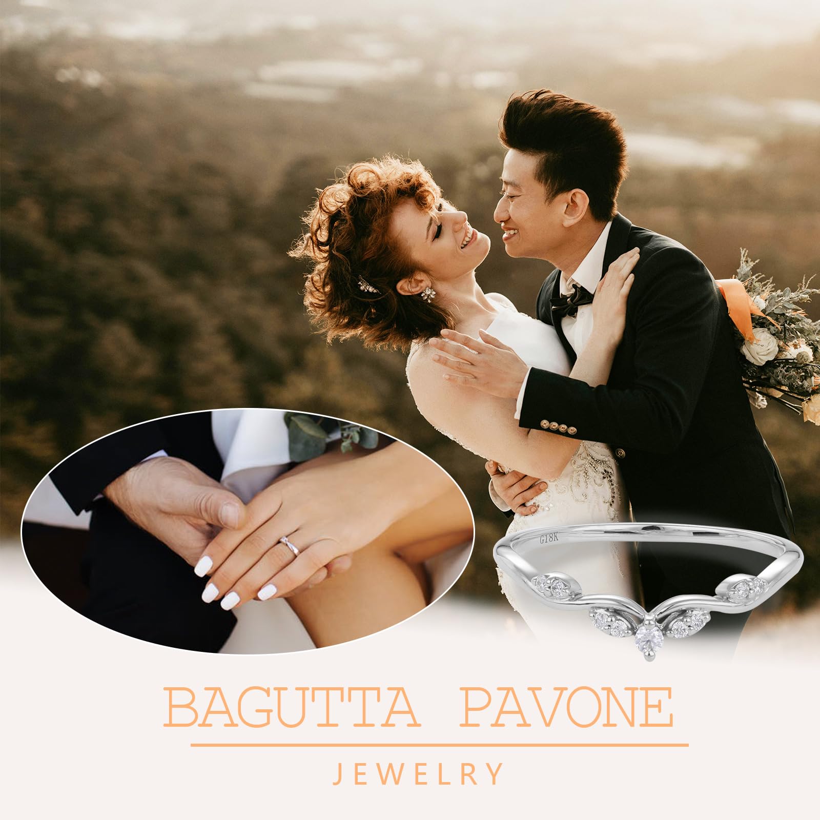 Eternity Ring for Women - 925 Sterling Silver Moissanite Engagement Ring, Stackable Wedding Band, Promise Ring for Her (Size 3-10) - Perfect for Anniversaries, Proposals & Everyday Elegance