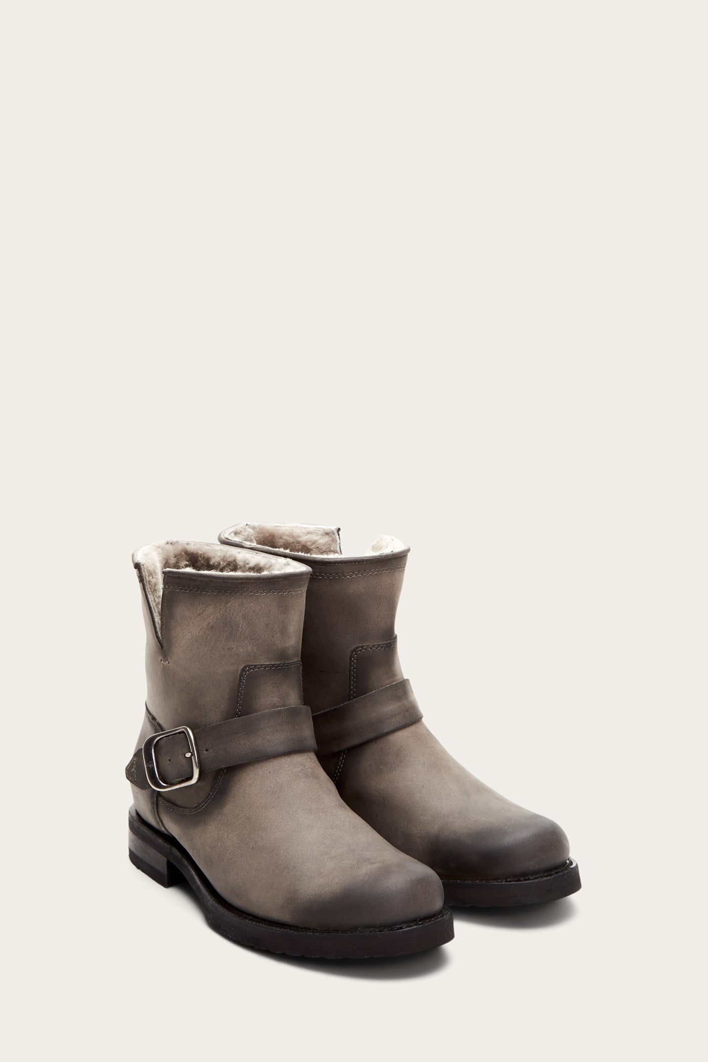 Veronica Shearling Bootie - Cozy Winter Ankle Boots for Women | Pre-Loved & Sustainable Fashion | Perfect for Casual Outings & Cold Weather