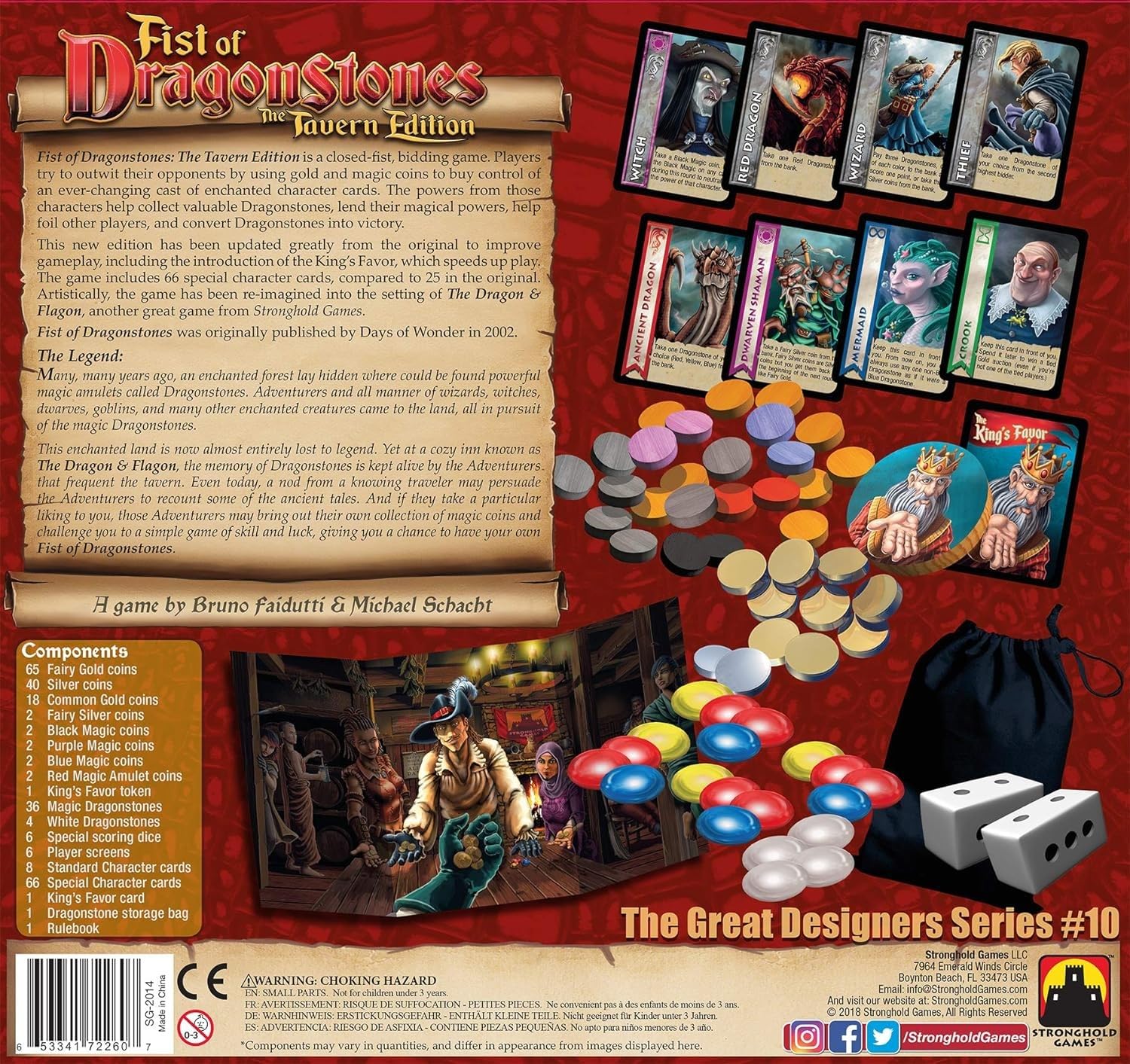 Stronghold Games Fist of Dragonstones Tavern Edition - Strategic Board Game for Adults & Teens - Perfect for Game Nights & Family Gatherings
