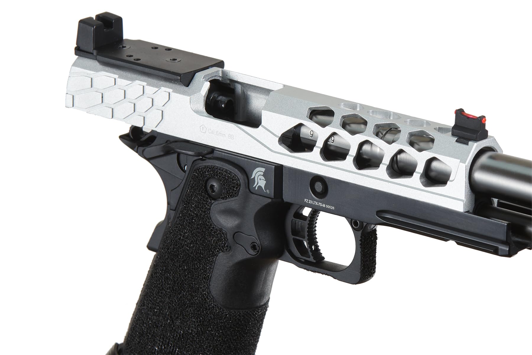 Lancer Tactical Airsoft Pistol STRYK Hi-Capa 5.1/4.3 Full Metal Gas Blowback GBB Pistol 330 FPS - Perfect for Airsoft Skirmishes, Target Practice & Tactical Training