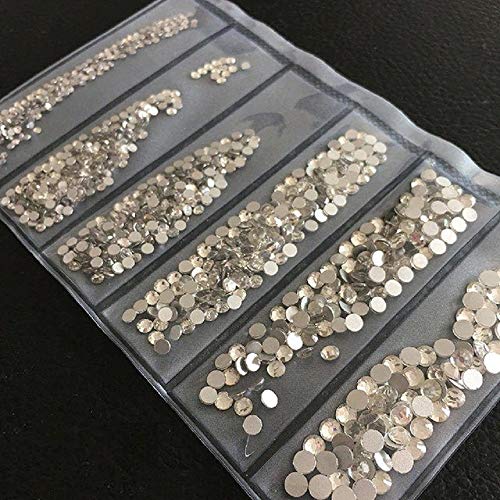 Gold & Silver Mixed Colorful Crystal Nail Rhinestones - 1300PCS 3D Nail Art Studs & Beads for Nail Decorations | Perfect for DIY Nail Art, Salon Designs, and Party Glam Looks