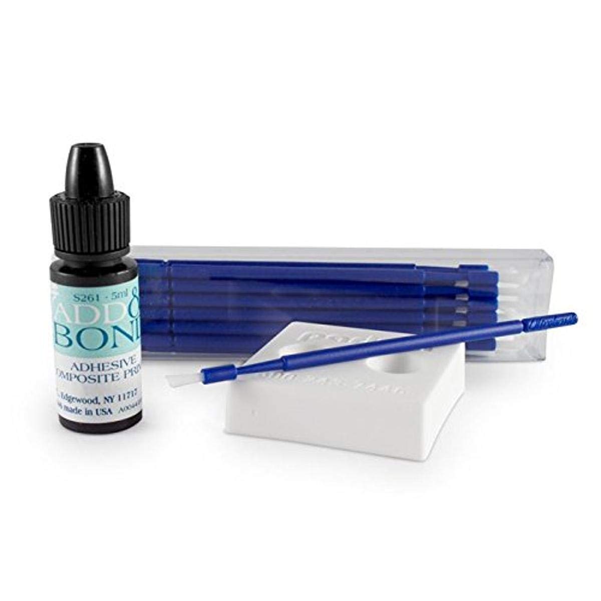 Dental S260 Add and Bond Adhesive Composite Primer Kit with Disposable Brushes & Mixing Dish - Perfect for Tooth Restoration, Crowns & Veneers Bonding Procedures