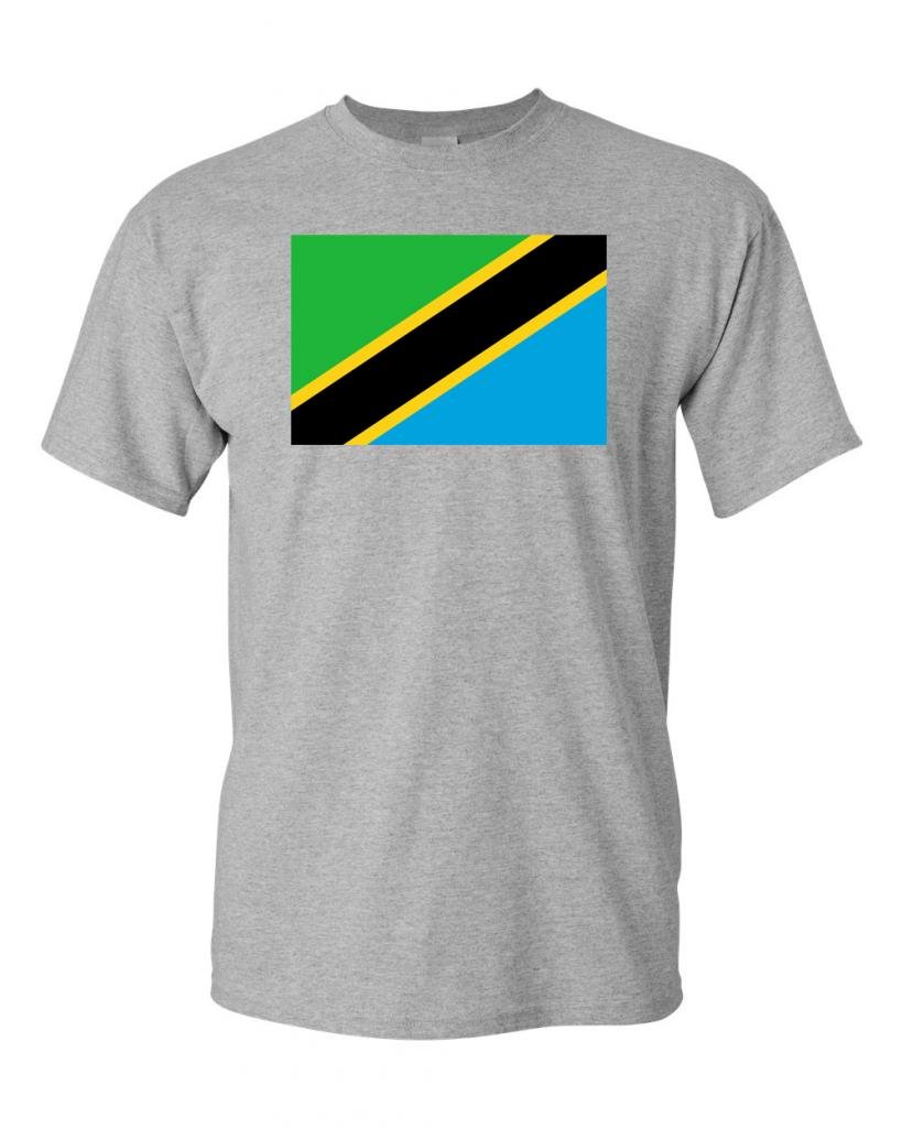 Tanzania Flag T-Shirt for Adults - 100% Cotton Comfortable DT Tee - Perfect for Travel, Sports & Patriotic Events