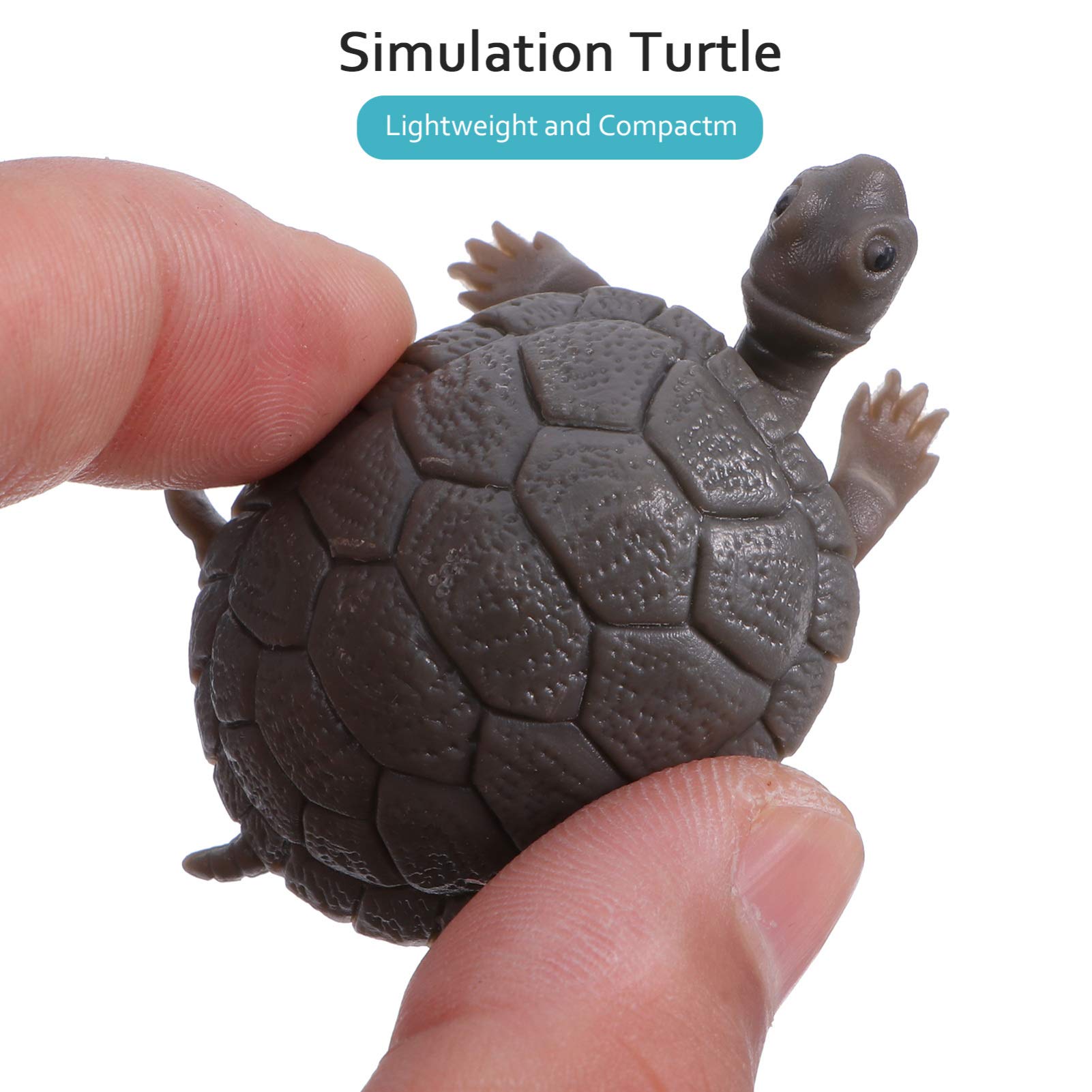 Balacoo 3pcs Plastic Turtle Figurines for Aquarium Decor - Fish Tank Landscape Ornament