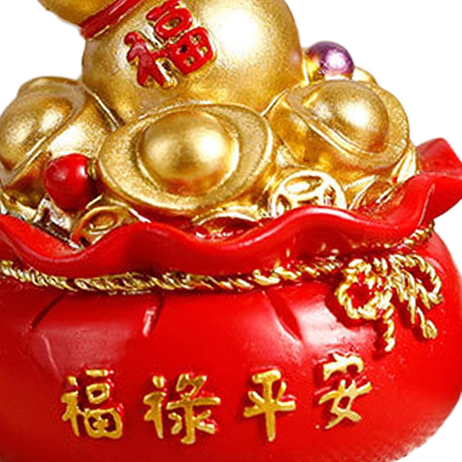 Feng Shui Wealth Gourd Money Bag - Lucky Charm for Prosperity, Home & Office Decor - Perfect for Living Room, Desk, or Business Space