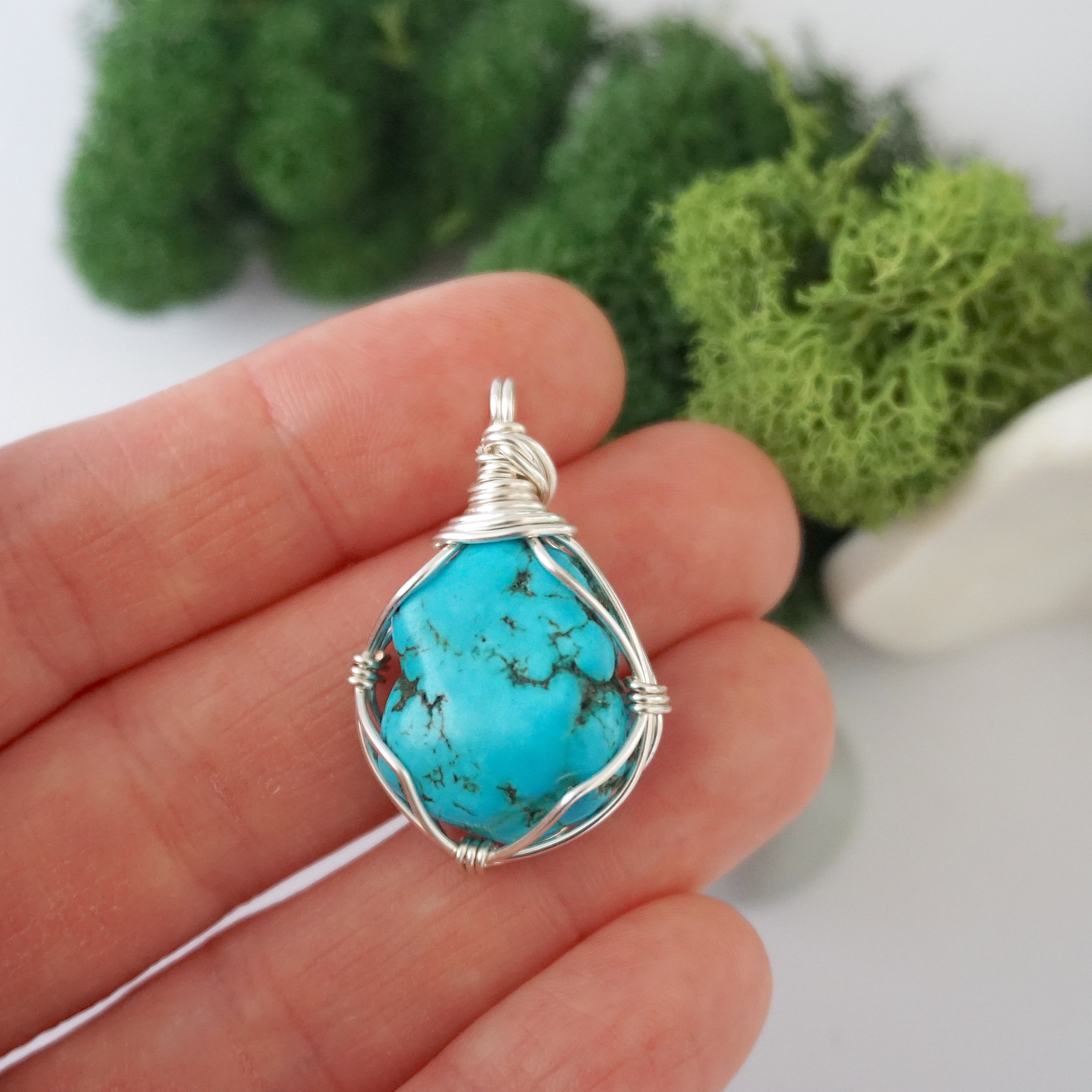 Turquoise Birthstone Necklace - Elegant Crystal Jewelry for Women | Perfect Gift for Birthday, Anniversary & Mother's Day | Everyday Wear & Special Occasions