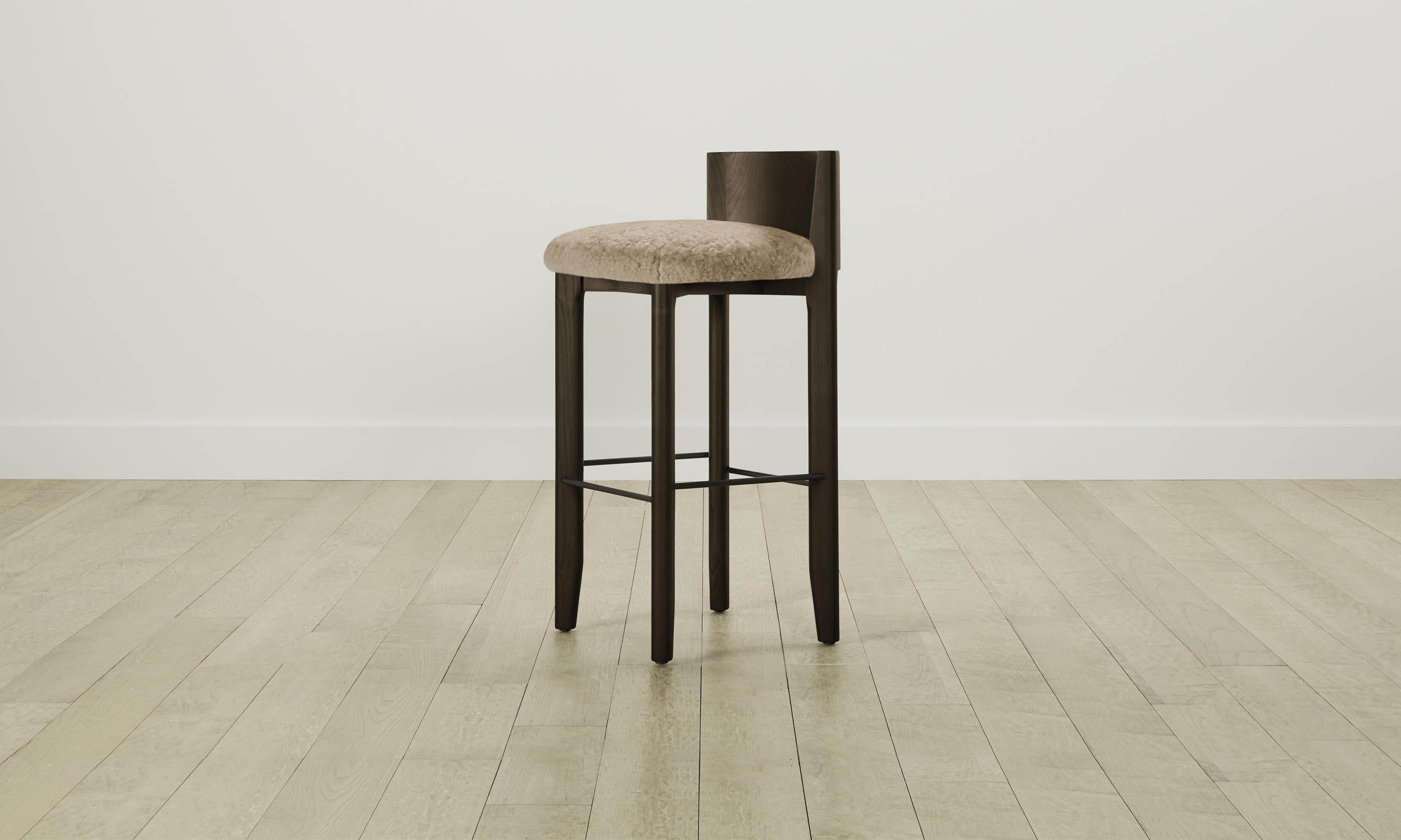 Delancey Bar & Counter Stool - Shearling Toffee Upholstered Swivel Stool for Kitchen Island, Breakfast Nook & Home Bar - Modern Comfort Seating
