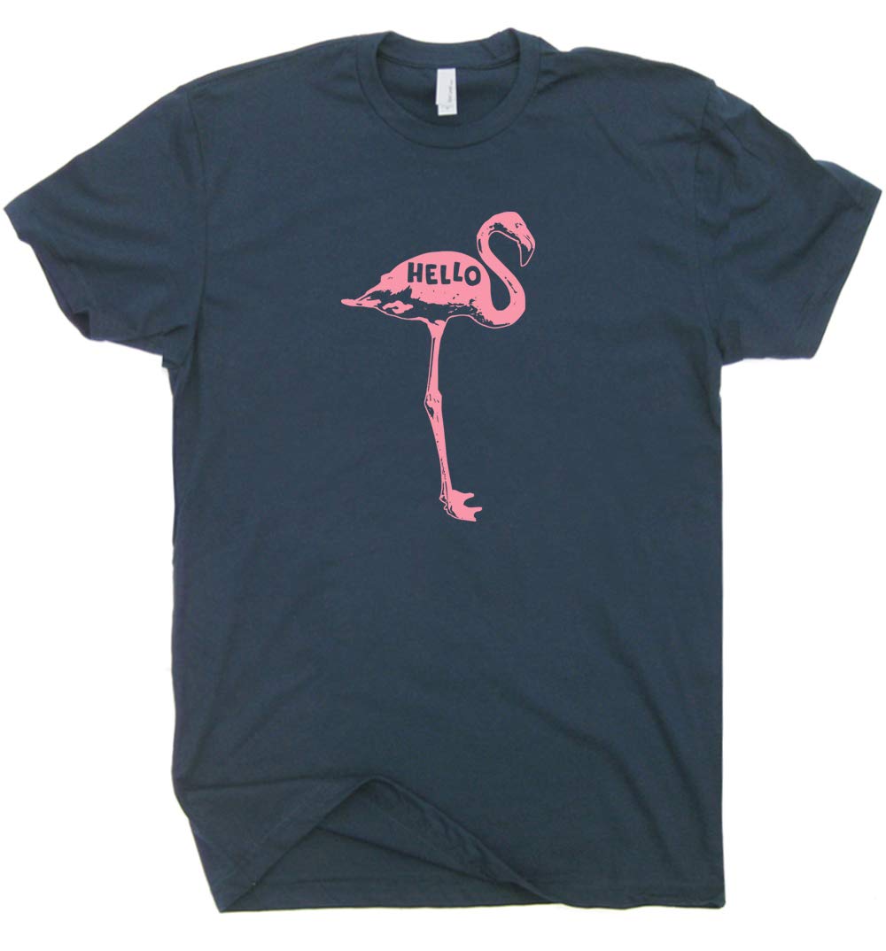 Funny Flamingo T-Shirt for Women & Kids - Cute Pink Flamingo Graphic Tee, Vintage Retro Style | Perfect for Summer Outfits, Beach Vacations & Casual Wear