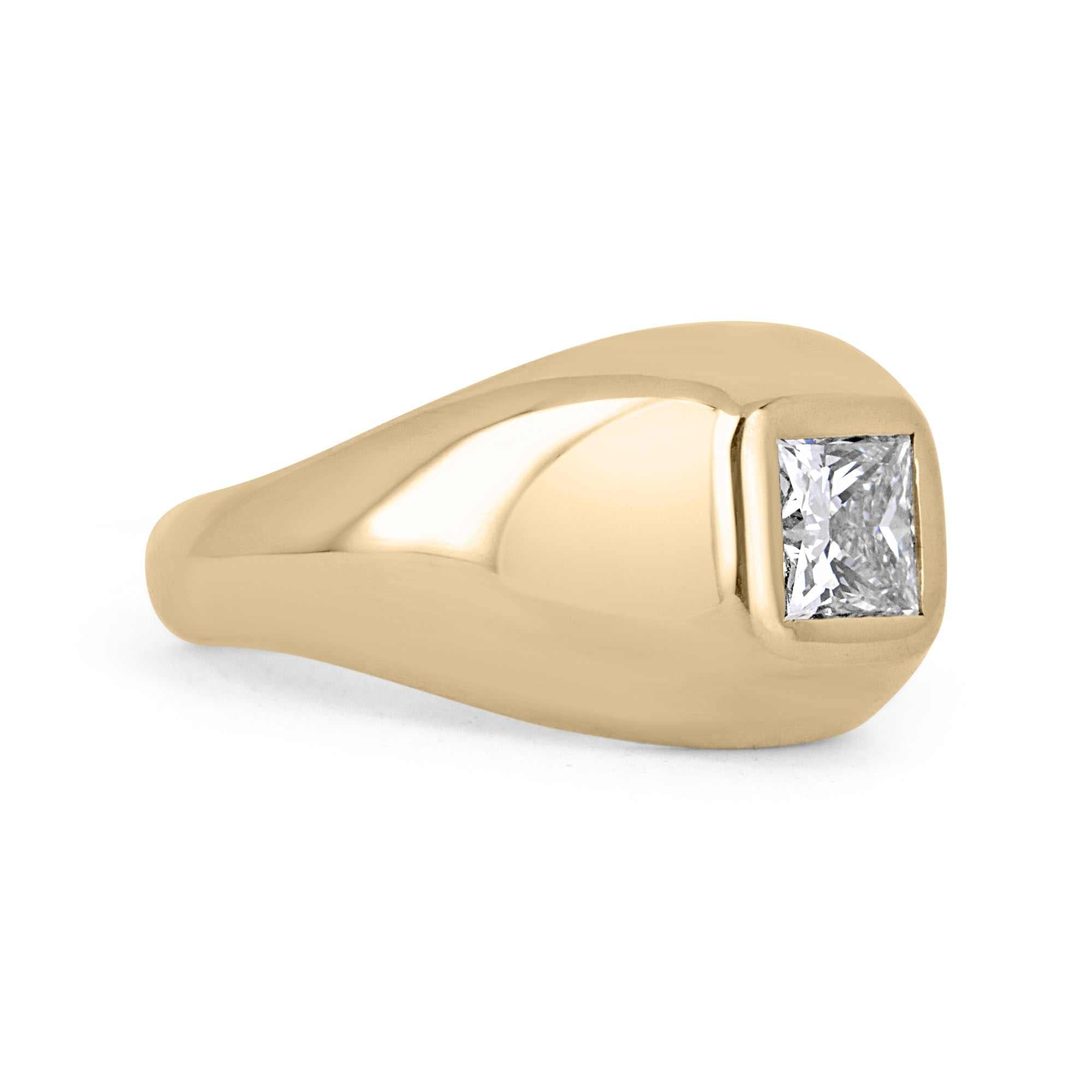 1.08ct Princess Cut G Color Diamond Solitaire Ring in 14K White Gold - Perfect for Engagement, Wedding & Anniversary Gifts