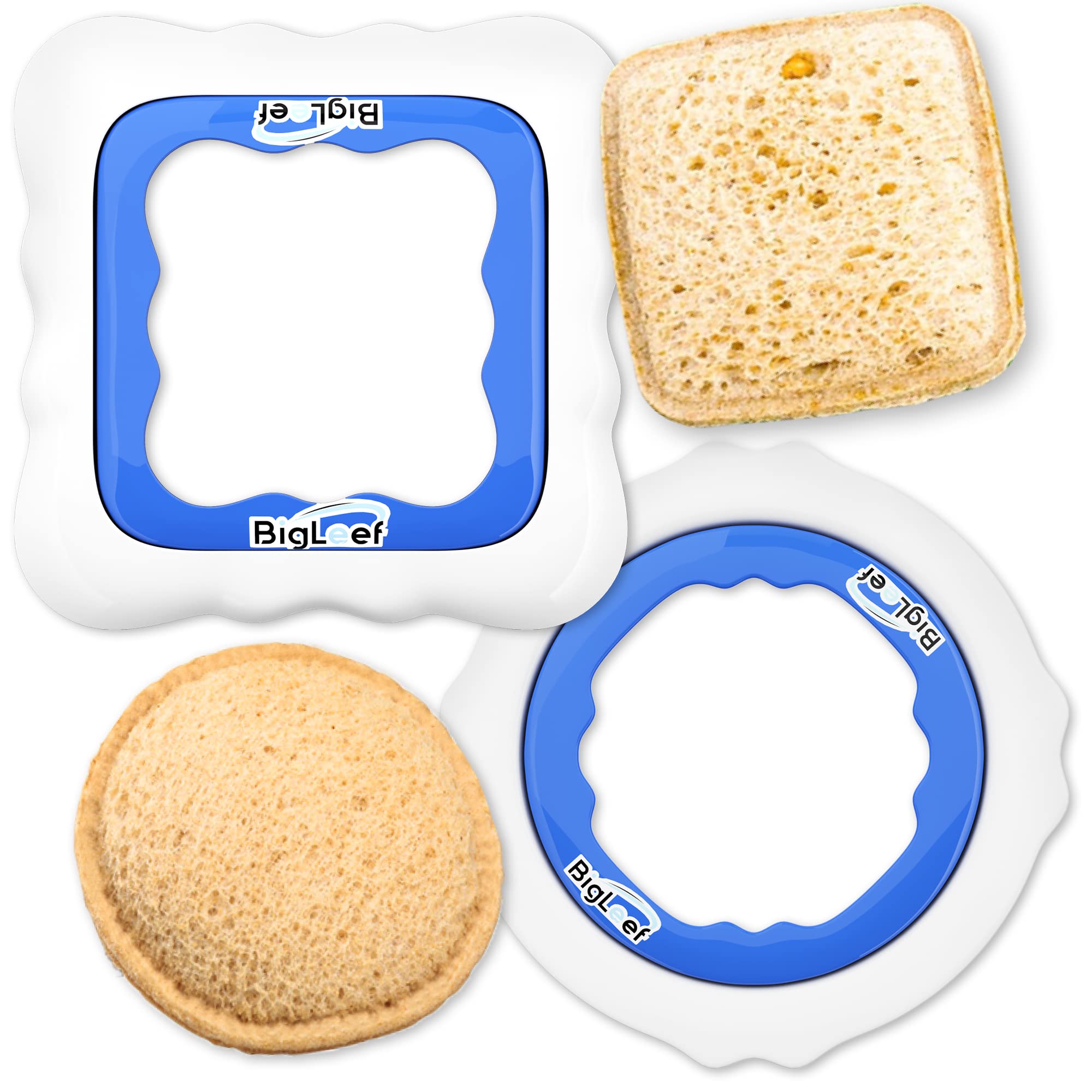Uncrustable Sandwich Maker & Sealer - Safe Kids Lunch Tool for PB&J Crustless Sandwiches (Round & Square) | Dishwasher Safe & Easy to Use | Perfect for School Lunches, Picnics, and On-the-Go Snacks