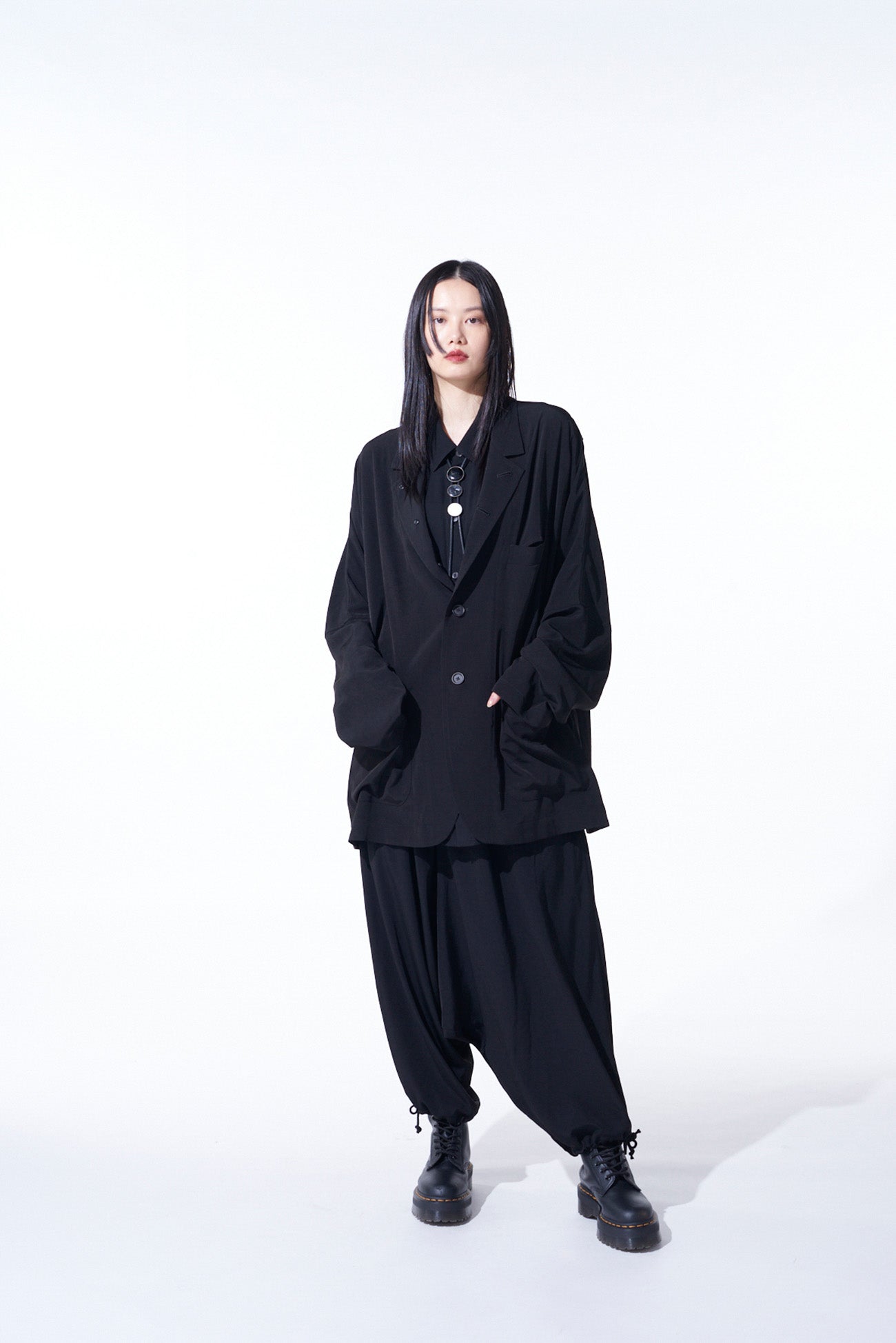 CREPE de CHINE BALLOON SAROUEL PANTS - Women's Flowy Wide Leg Lounge Pants for Yoga, Meditation & Boho Fashion