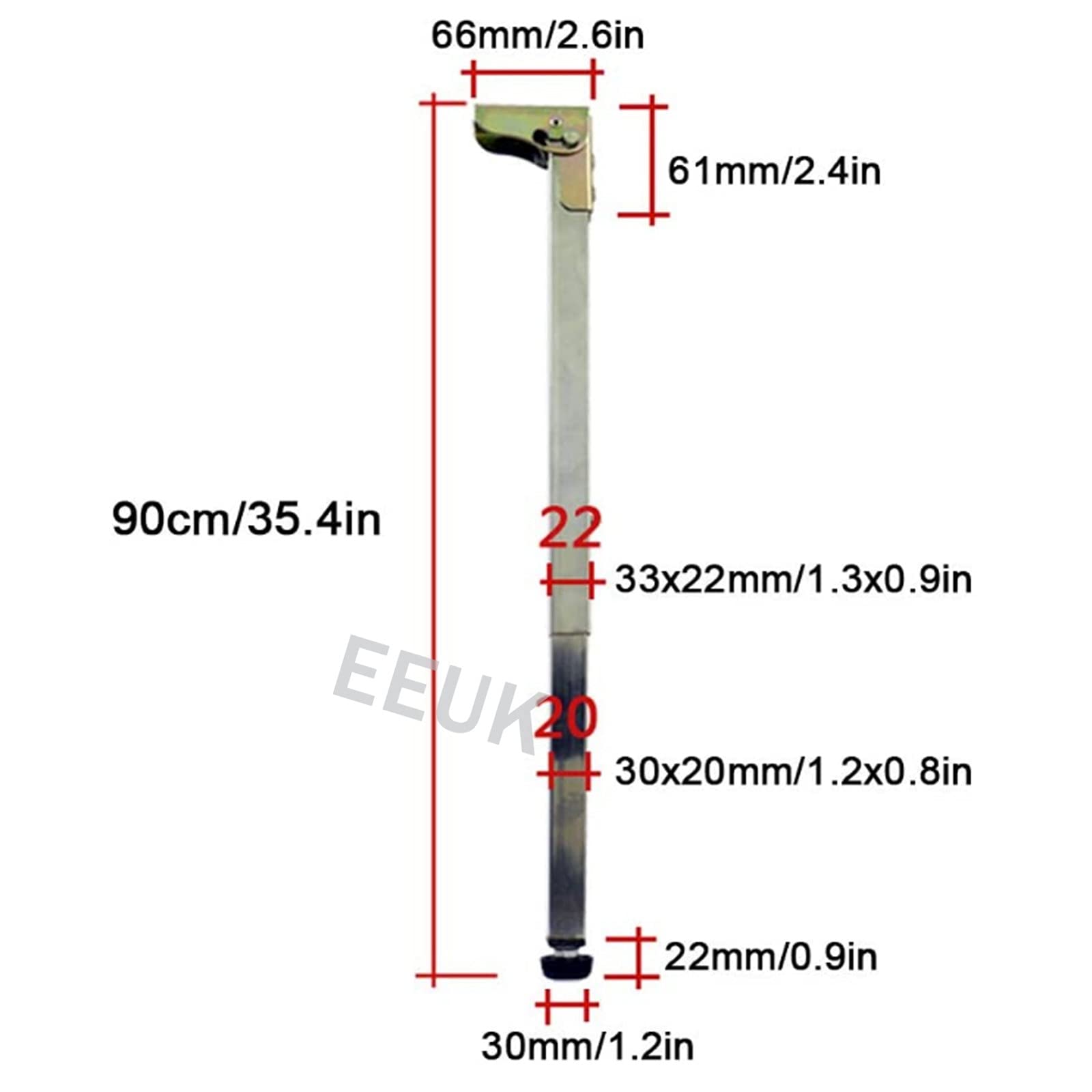 Adjustable Telescoping Table Legs - Stainless Steel Folding Support Legs for DIY Furniture, Countertops, Desks | Perfect for Home Office, Kitchen Islands & Craft Tables (Set of 4)