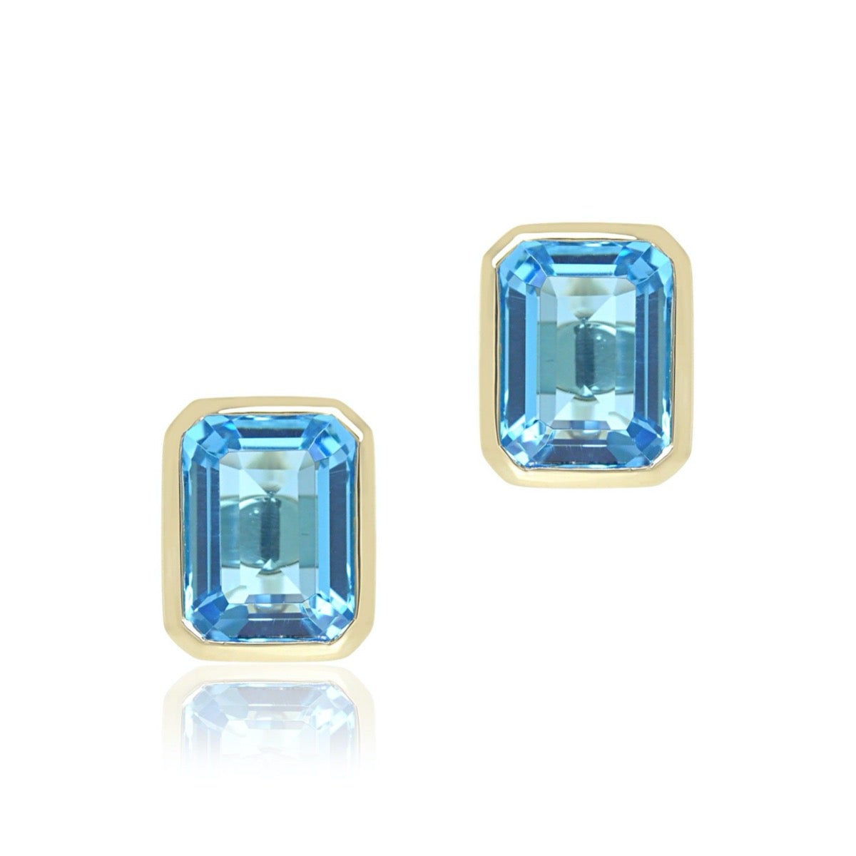 Exquisite Swiss Blue Topaz Newport Earrings – Elegant Gemstone Jewelry for Women | Perfect for Parties, Weddings & Special Occasions