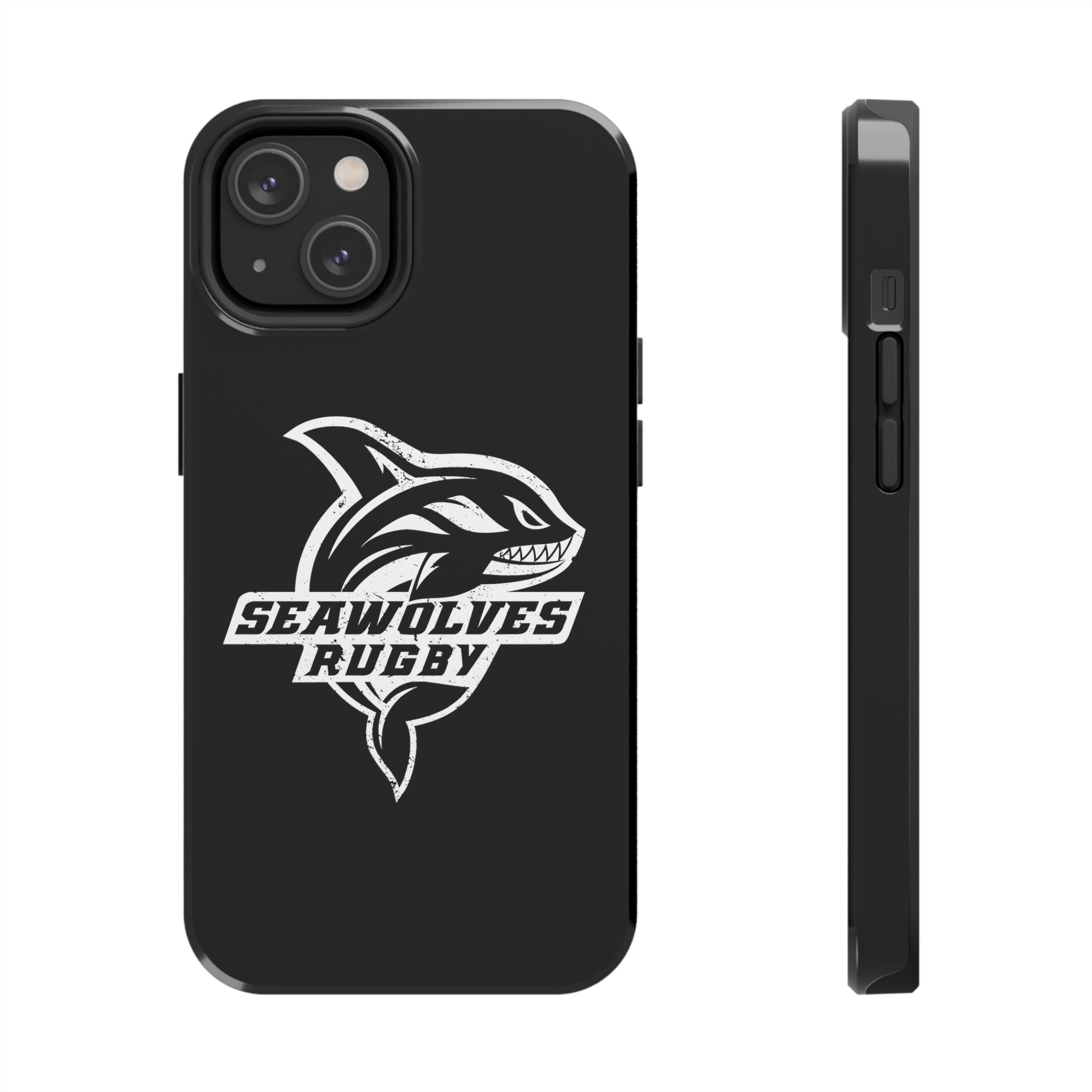Seawolves Black Rugged Phone Case - Durable & Shockproof Protection for iPhone & Android - Perfect for Outdoor, Sports & Daily Use