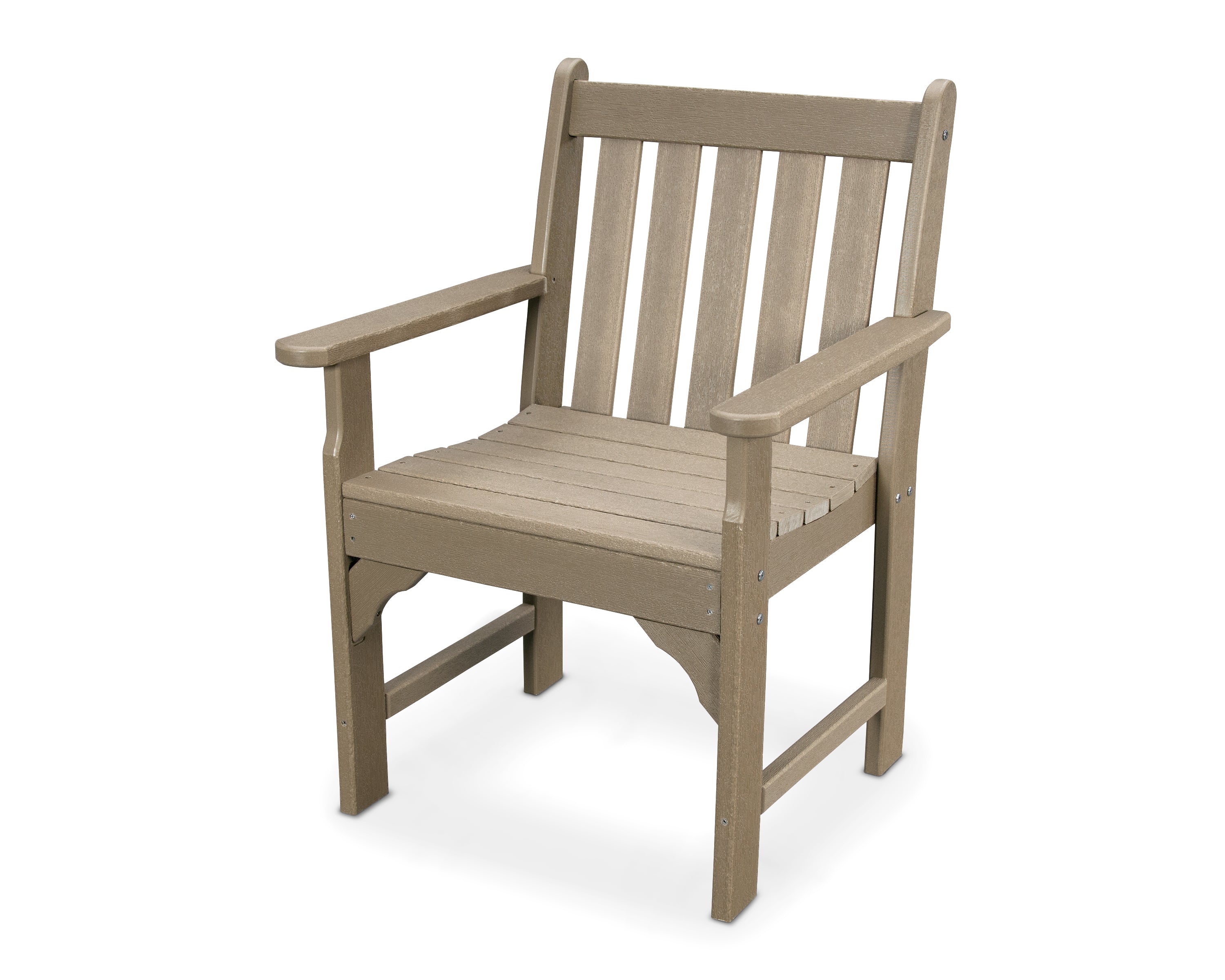 POLYWOOD Vineyard Garden Arm Chair - Durable Outdoor Patio Furniture for Backyard, Poolside, and Deck - Weather-Resistant Adirondack Style Seating