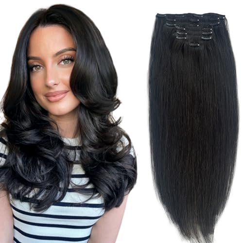 Clip in#1B Natural Black