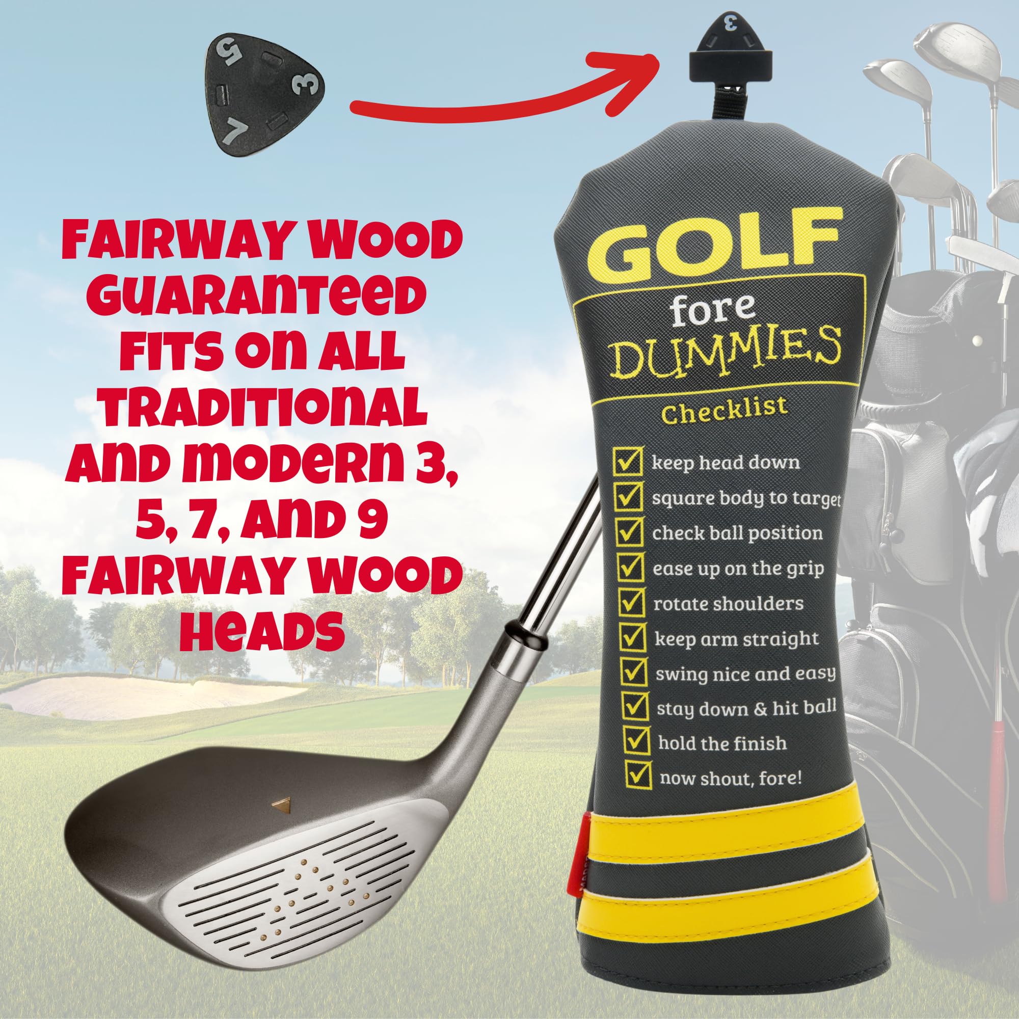 Funny Golf Headcovers for Putters - Perfect Golf Gifts for Men & Women - Ideal for Practice & Gifting