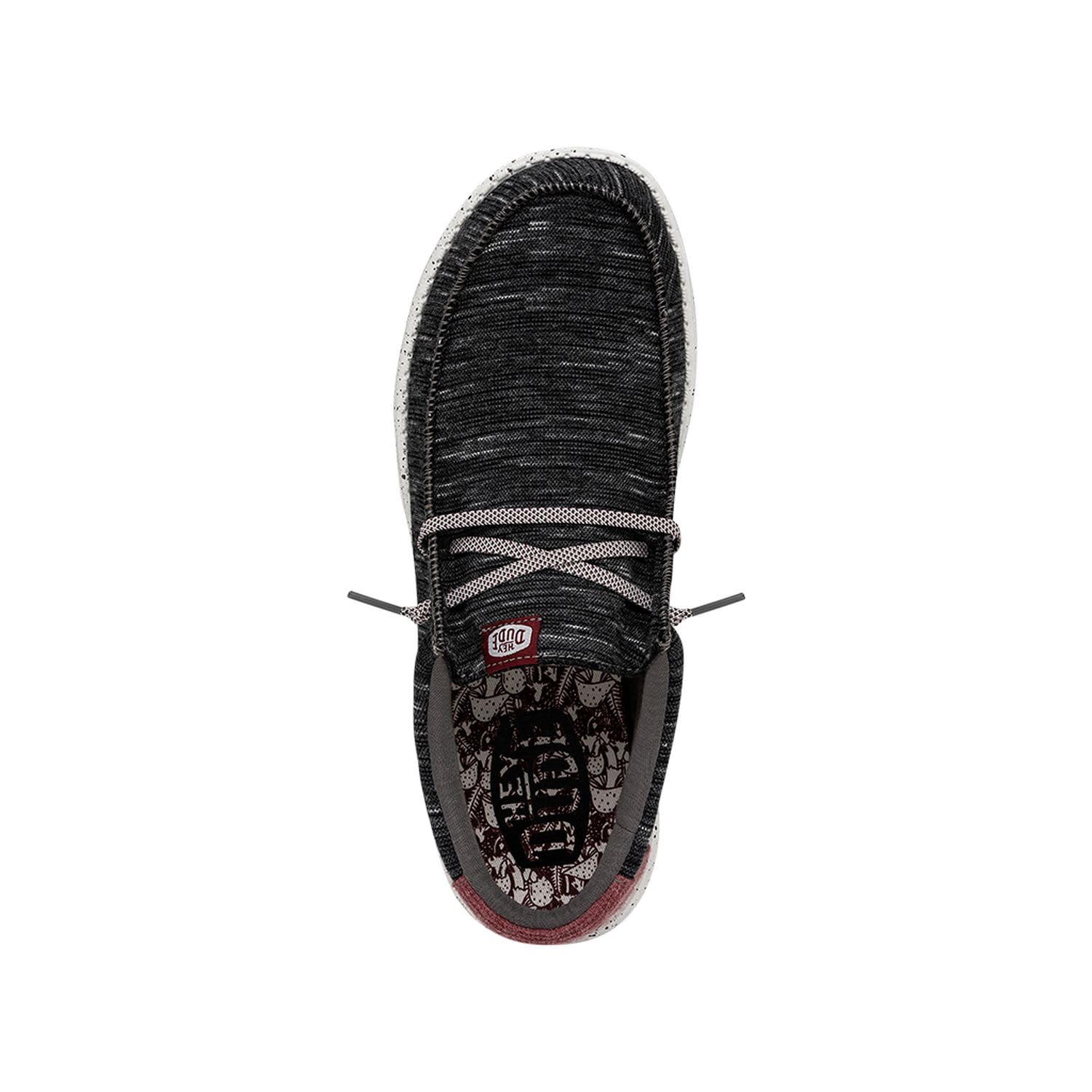 Hey Dude Men's Wally Jersey Slip-On Loafers - Ultra Lightweight & Comfortable Casual Shoes for Men - Perfect for Walking, Travel & Everyday Wear