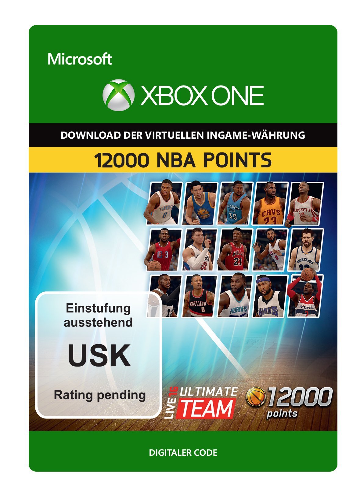 NBA Live 16 LUT 12,000 NBA Points Pack for Xbox One - Digital Download Code | Upgrade Your Ultimate Team & Dominate the Court