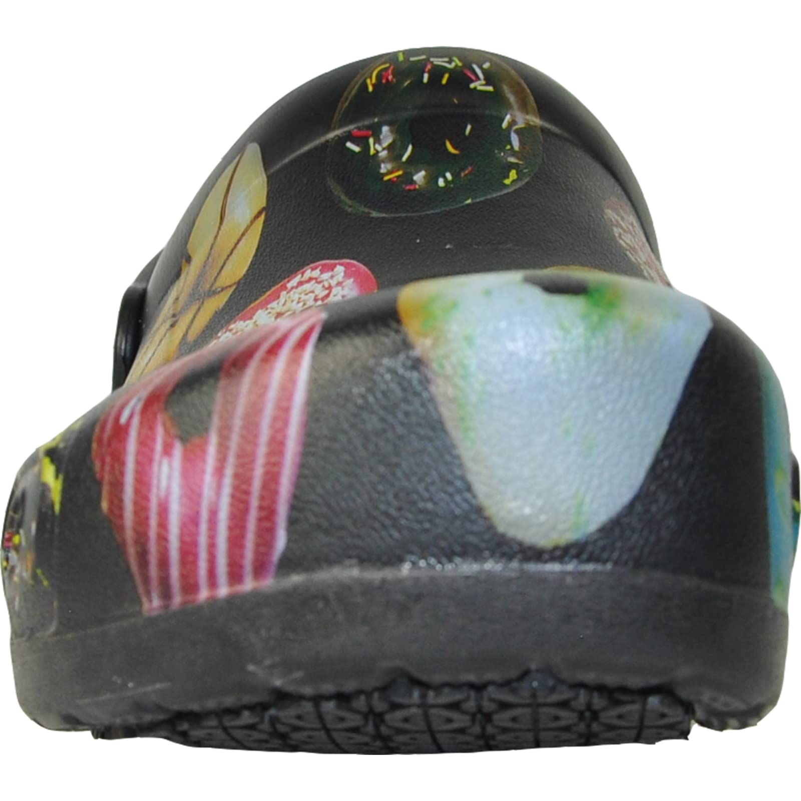 VANGELO Professional Slip Resistant Clogs - Waterproof Work Shoes for Women, Nurses & Chefs - Ritz Black, Lime White & Multicolor - Perfect for Hospitals, Kitchens & Wet Environments