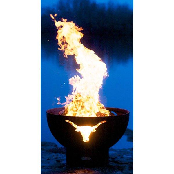 Longhorn Fire Pit - Heavy Duty Steel Outdoor Fire Pit for Backyard, Camping & Patio - Rust-Resistant & Durable Design for Year-Round Use