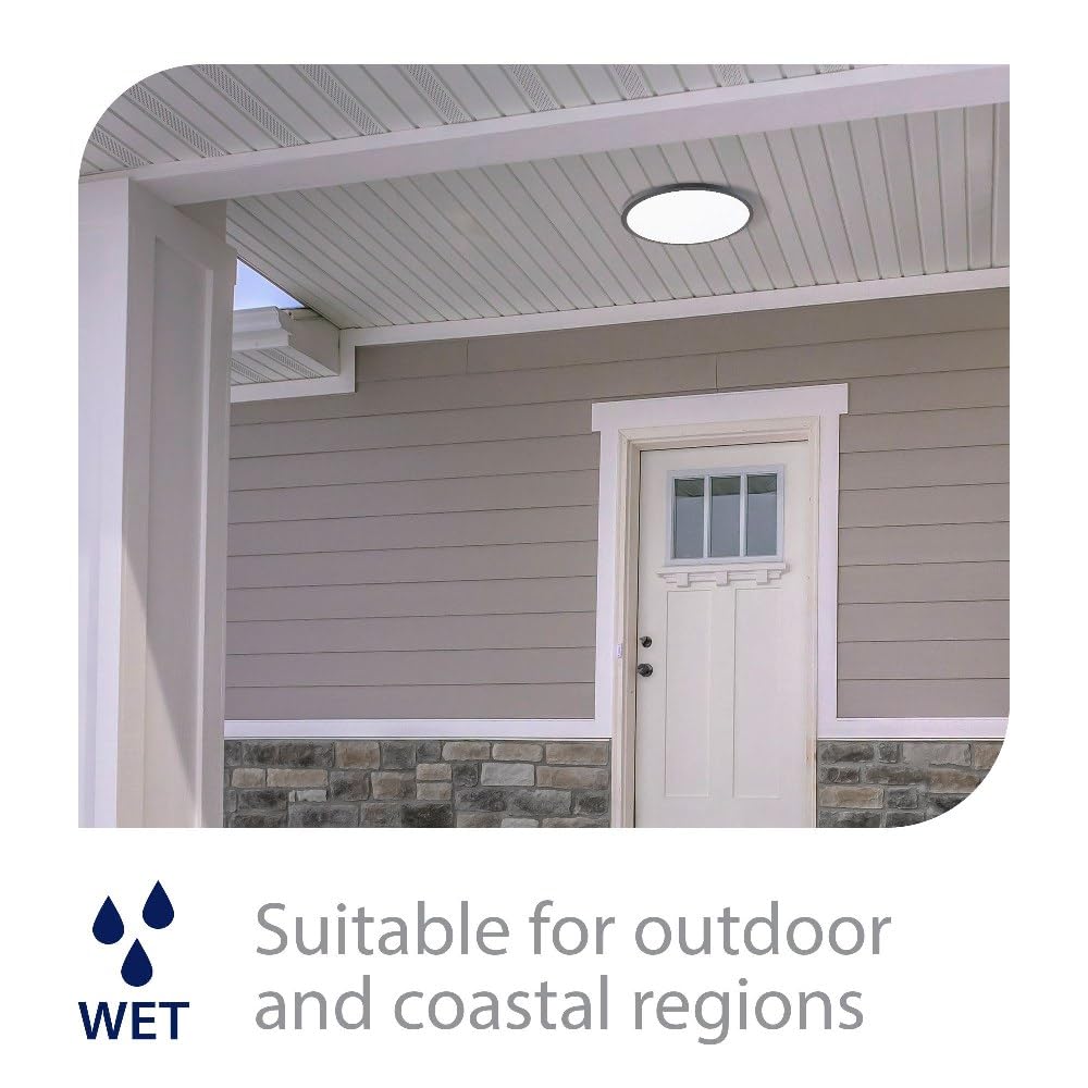 WAC Lighting 15 Inch Round LED Flush Mount Ceiling Light - Energy Star Certified, 3500K Warm White, Bronze Finish - Perfect for Bedrooms, Kitchens & Hallways