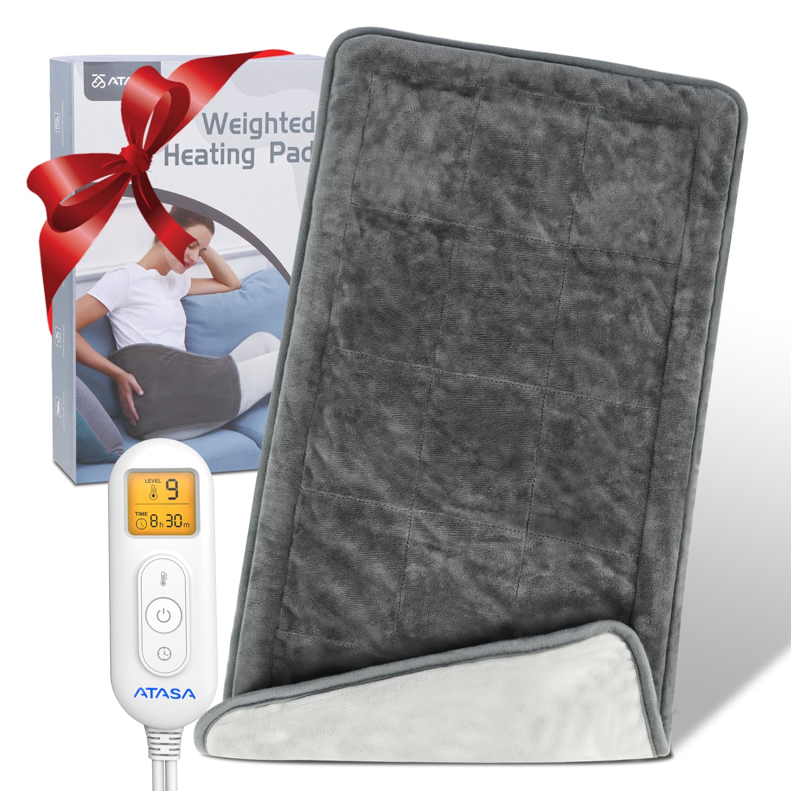Electric Heating Pad for Back Pain & Period Cramps Relief - 12