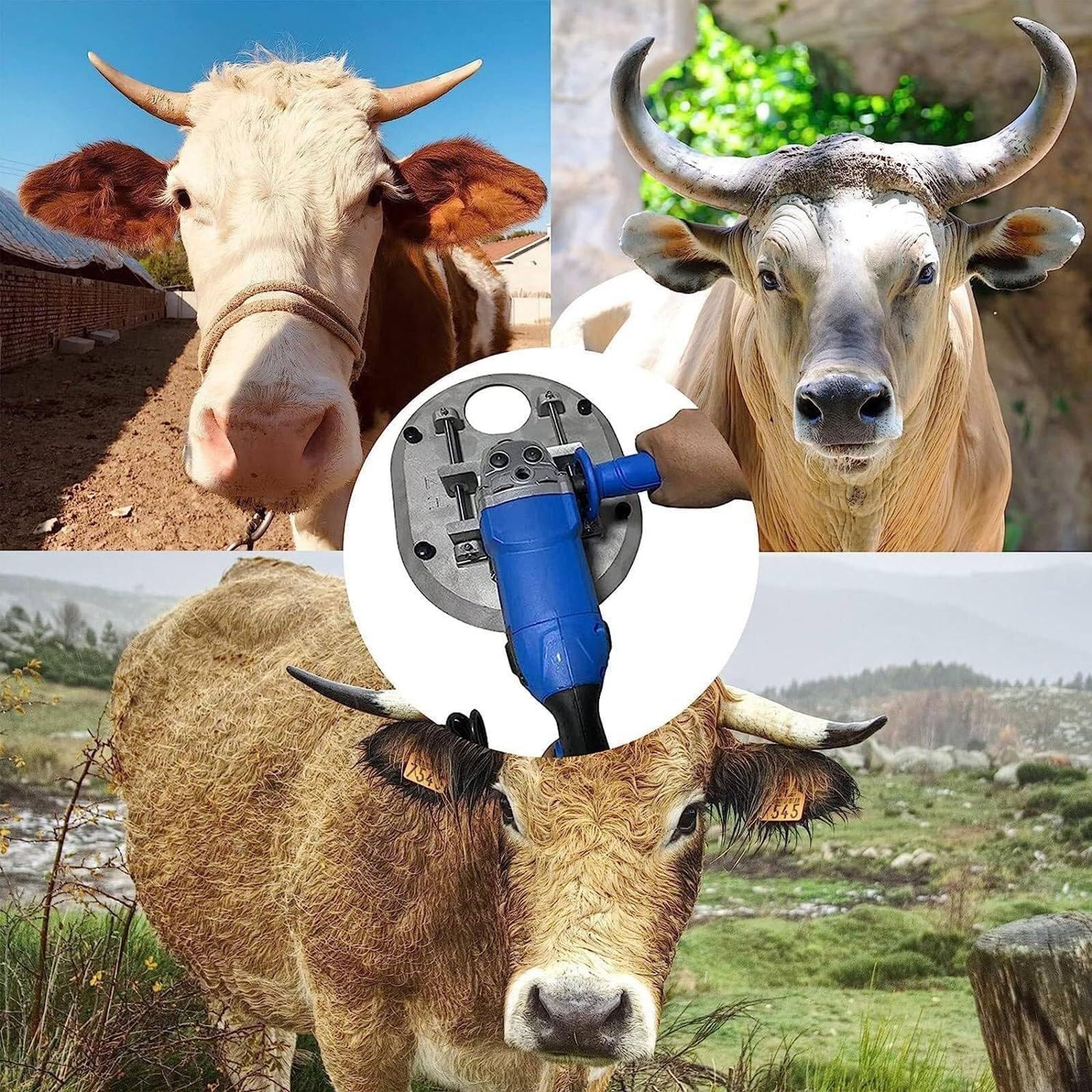 Electric Cattle Dehorner 110V/220V 1900W - Professional Livestock Dehorning Tool for Goats, Sheep & Cattle - Safe & Efficient Horn Removal for Farm & Ranch Use